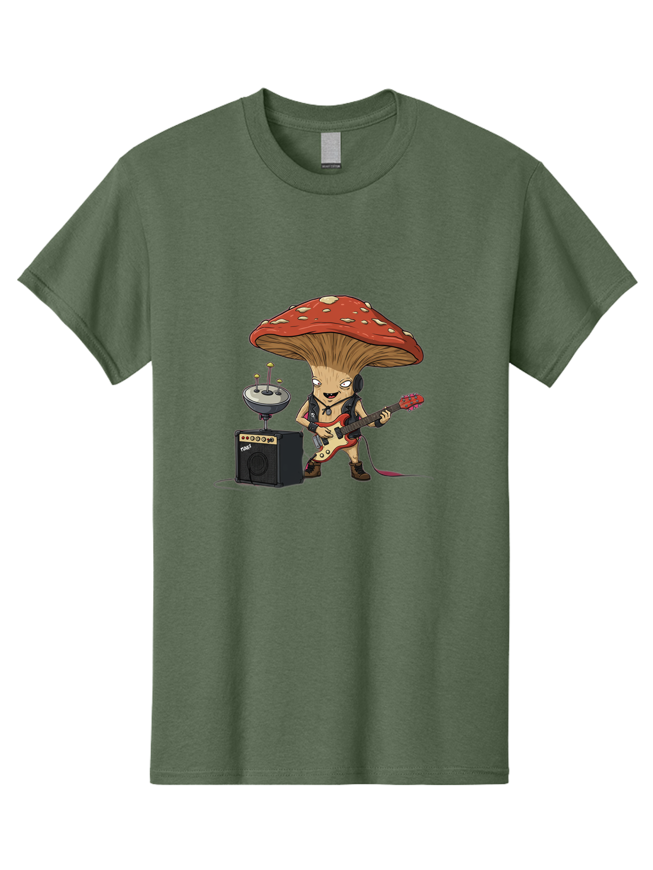 Fungi-Alien-Band Men'S Graphic Tee, 100% Cotton, Comfortable Casual Summer Wear, Machine Washable, Vintage Camera, Old Camera, Antique Camera, Black Camera, Classic Photography, Photography Equipment, Nostalgic Device, Film Camera, Camera Art Bam457