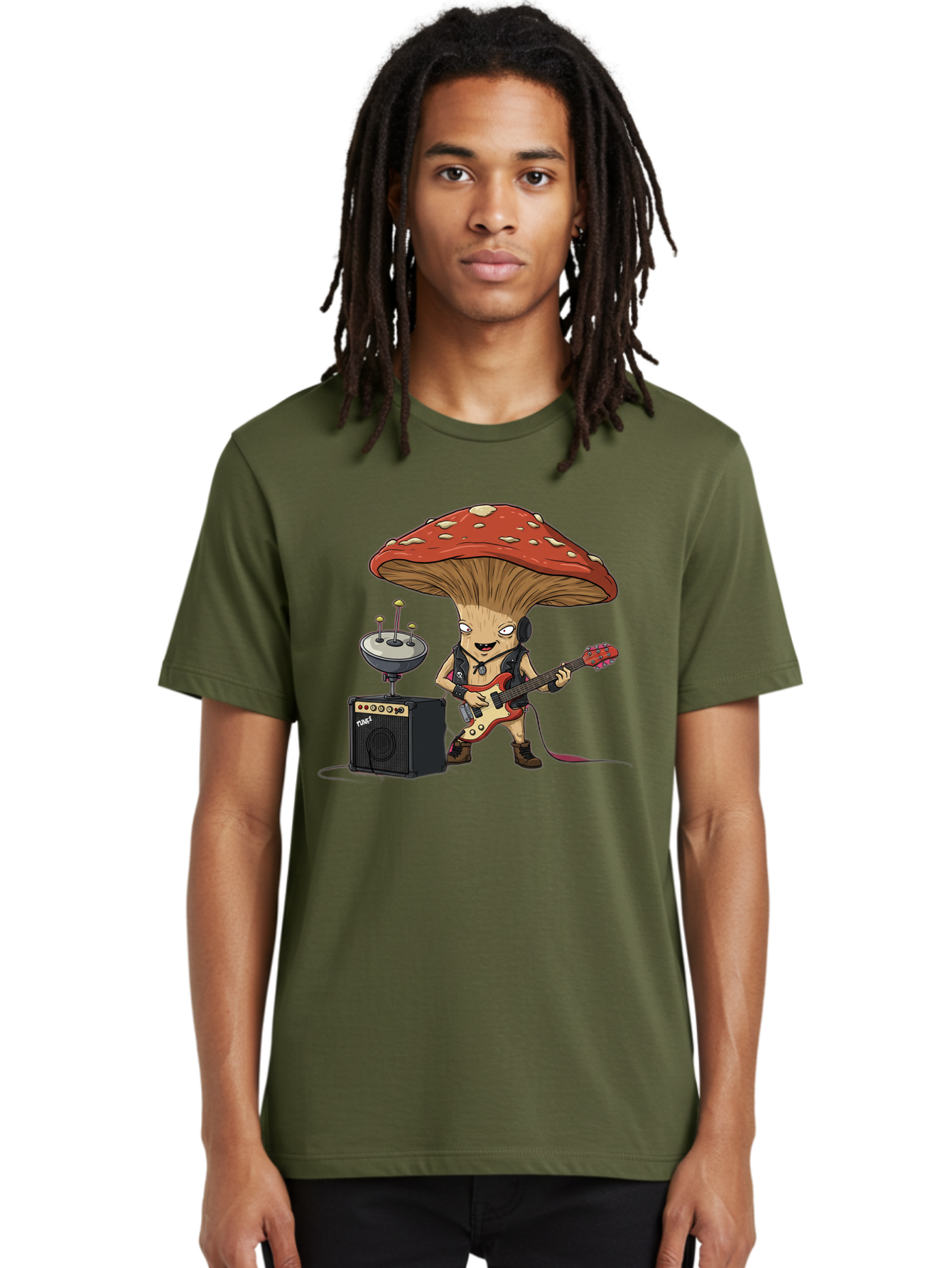 Fungi-Alien-Band Men'S Graphic Tee, 100% Cotton, Comfortable Casual Summer Wear, Machine Washable, Vintage Camera, Old Camera, Antique Camera, Black Camera, Classic Photography, Photography Equipment, Nostalgic Device, Film Camera, Camera Art Bam457