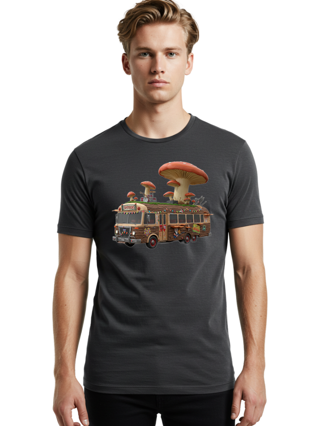 Fungusmongers Men'S Graphic Tee, 100% Cotton, Comfortable Casual Summer Wear, Machine Washable, Vintage Camera, Old Camera, Antique Camera, Black Camera, Classic Photography, Photography Equipment, Nostalgic Device, Film Camera, Camera Art Bam459