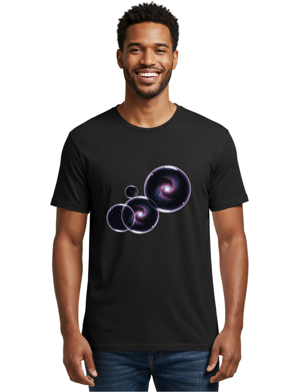 Galaxy-Bubbles Men'S Graphic Tee, 100% Cotton, Comfortable Casual Summer Wear, Machine Washable, Vintage Camera, Old Camera, Antique Camera, Black Camera, Classic Photography, Photography Equipment, Nostalgic Device, Film Camera, Camera Art Bam467