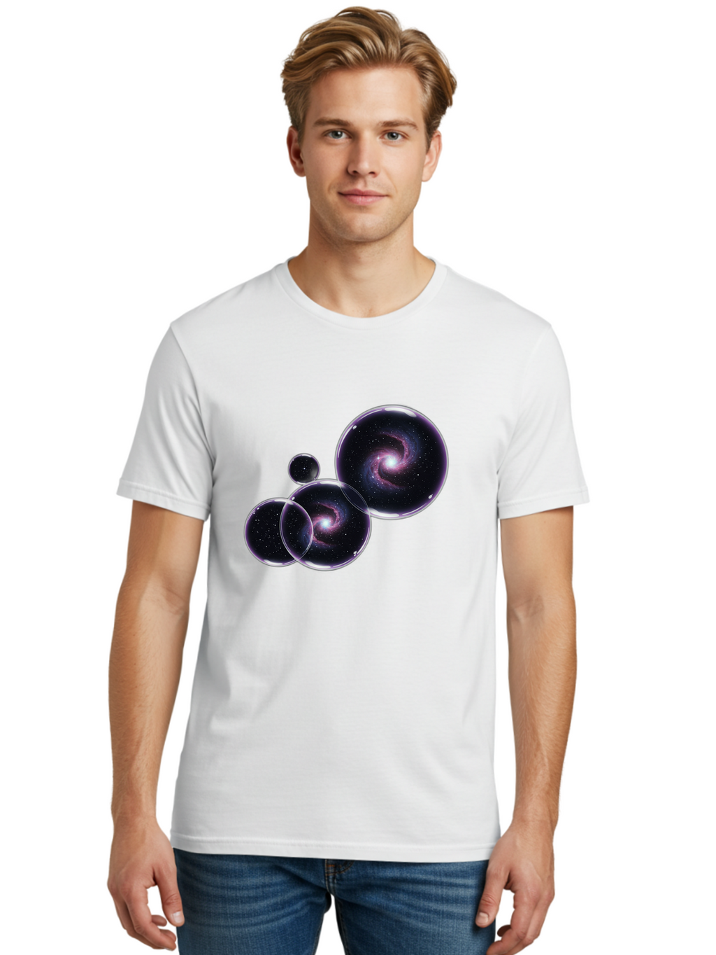 Galaxy-Bubbles Men'S Graphic Tee, 100% Cotton, Comfortable Casual Summer Wear, Machine Washable, Vintage Camera, Old Camera, Antique Camera, Black Camera, Classic Photography, Photography Equipment, Nostalgic Device, Film Camera, Camera Art Bam467