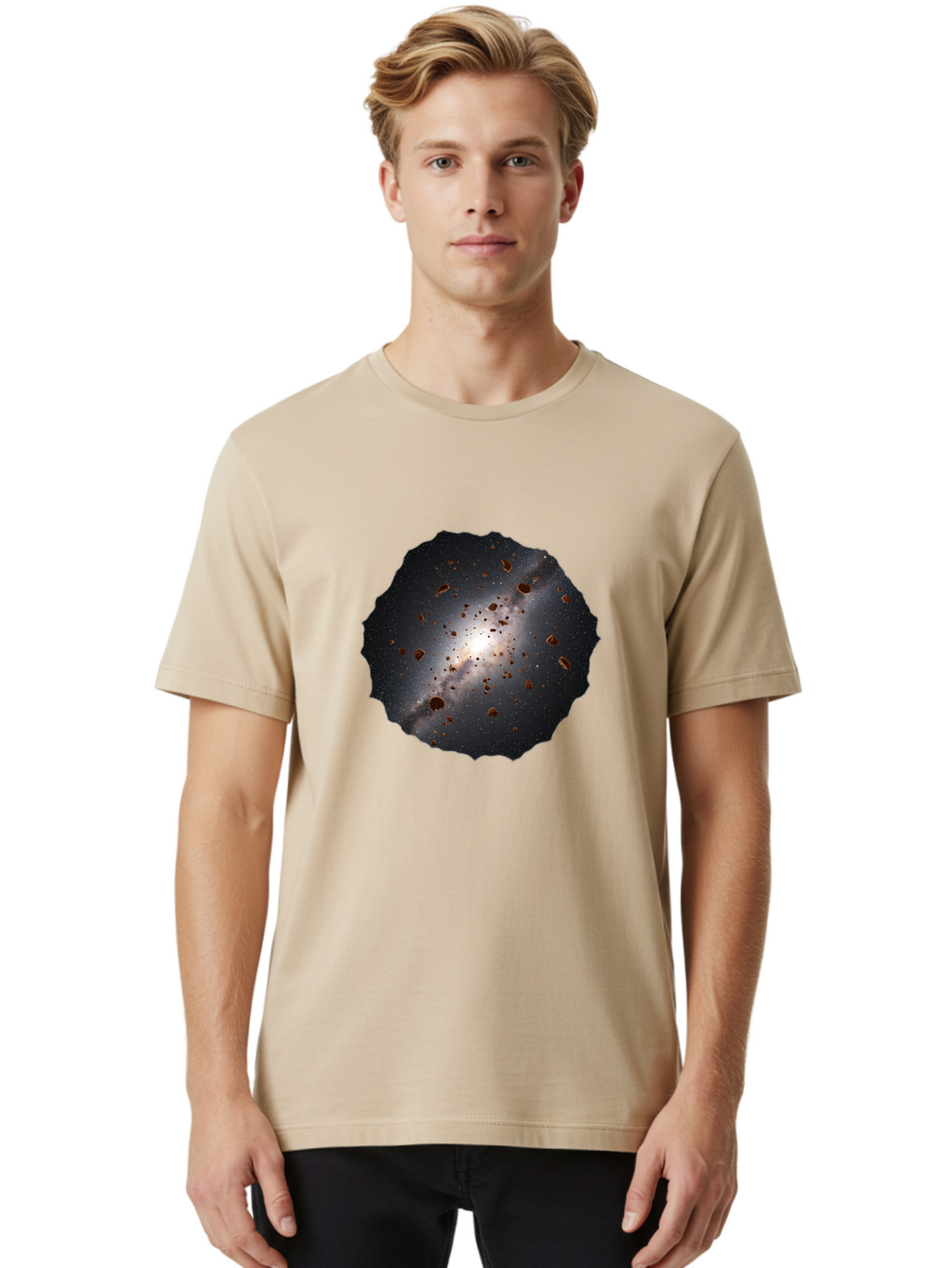 Galaxy-Cookie Men'S Graphic Tee, 100% Cotton, Comfortable Casual Summer Wear, Machine Washable, Vintage Camera, Old Camera, Antique Camera, Black Camera, Classic Photography, Photography Equipment, Nostalgic Device, Film Camera, Camera Art Bam468