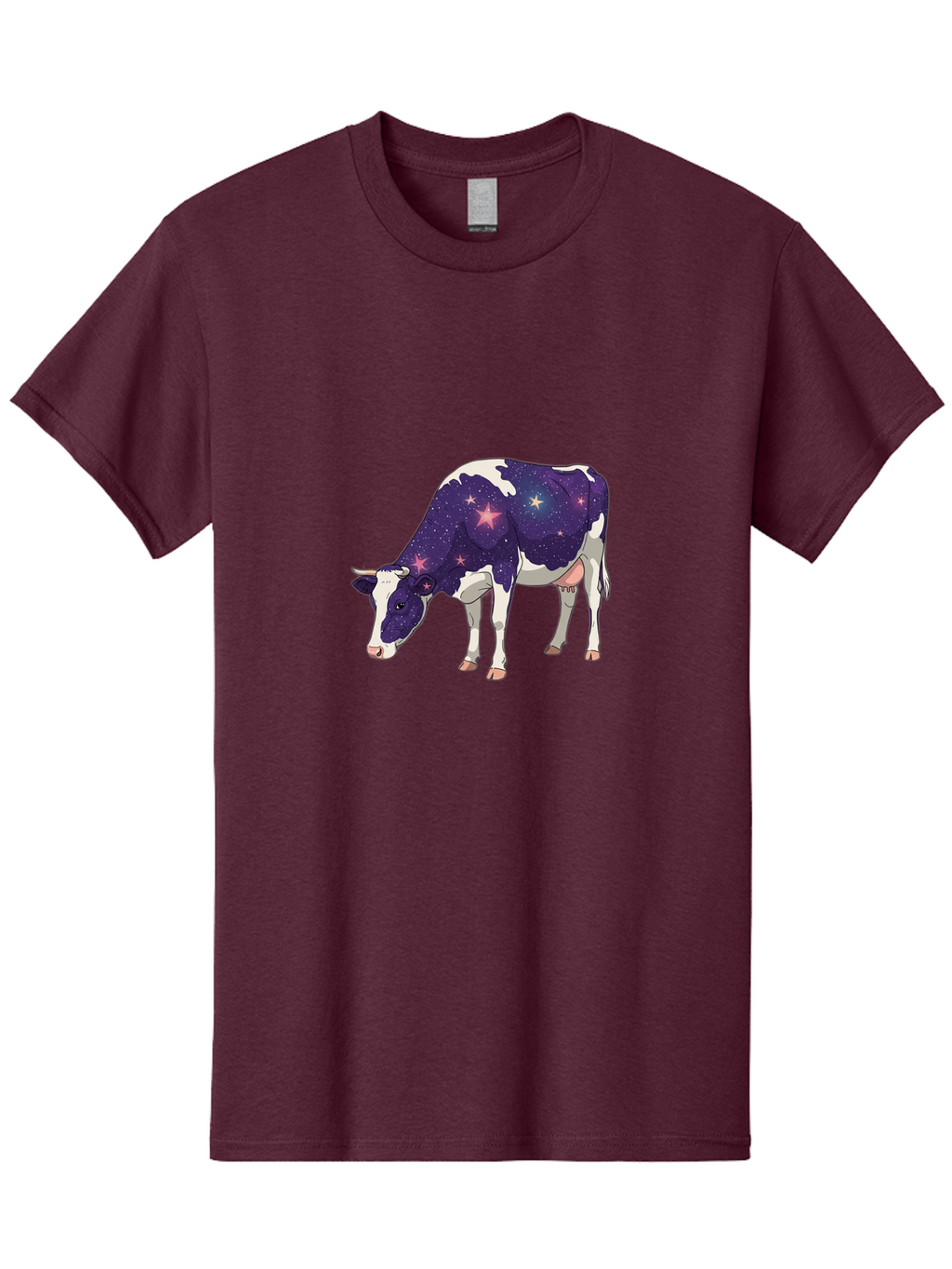 Galaxy-Cow-1 Men'S Graphic Tee, 100% Cotton, Comfortable Casual Summer Wear, Machine Washable, Vintage Camera, Old Camera, Antique Camera, Black Camera, Classic Photography, Photography Equipment, Nostalgic Device, Film Camera, Camera Art Bam469