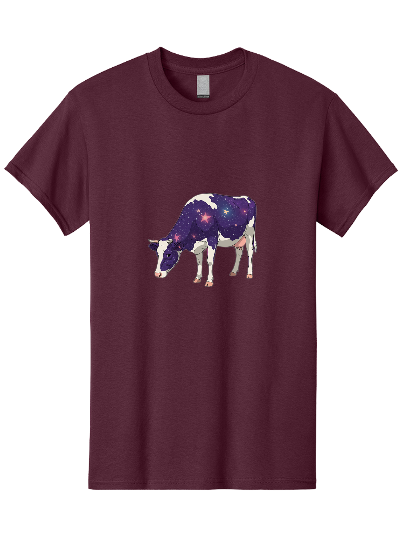 Galaxy-Cow-1 Men'S Graphic Tee, 100% Cotton, Comfortable Casual Summer Wear, Machine Washable, Vintage Camera, Old Camera, Antique Camera, Black Camera, Classic Photography, Photography Equipment, Nostalgic Device, Film Camera, Camera Art Bam469