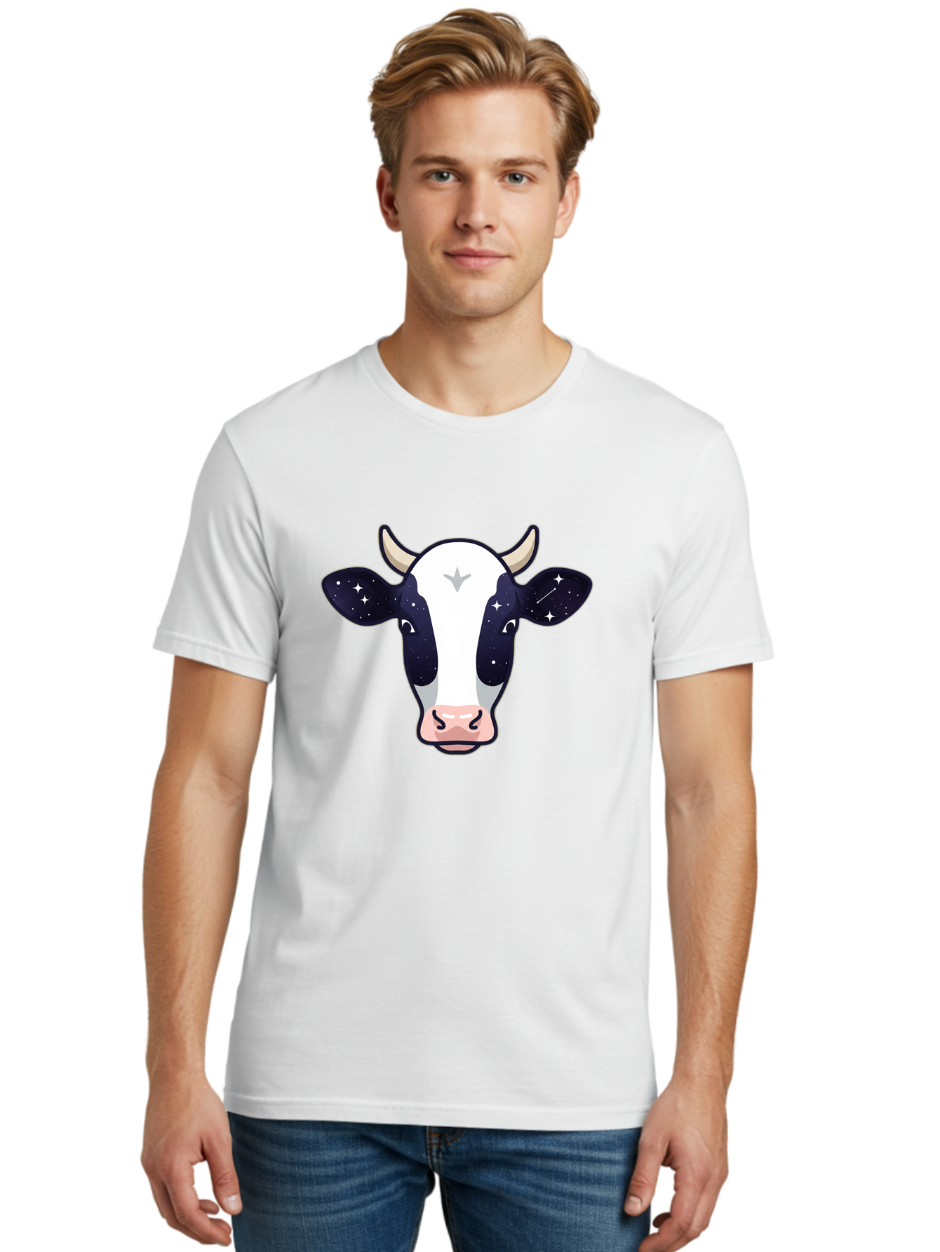 Galaxy-Cow Men'S Graphic Tee, 100% Cotton, Comfortable Casual Summer Wear, Machine Washable, Vintage Camera, Old Camera, Antique Camera, Black Camera, Classic Photography, Photography Equipment, Nostalgic Device, Film Camera, Camera Art Bam470