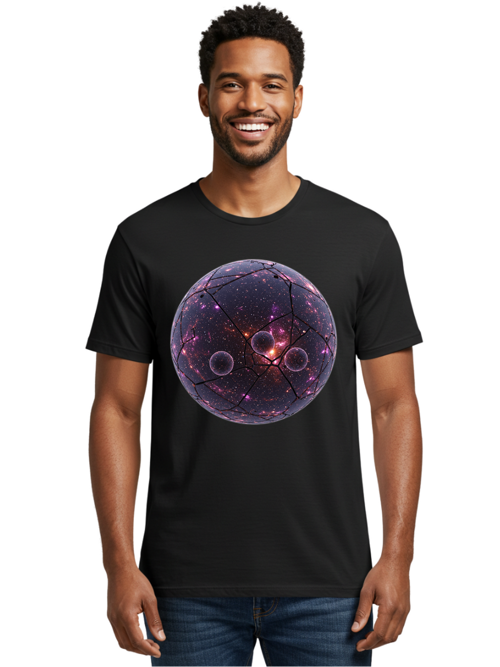 Galaxy-Sphere Men'S Graphic Tee, 100% Cotton, Comfortable Casual Summer Wear, Machine Washable, Vintage Camera, Old Camera, Antique Camera, Black Camera, Classic Photography, Photography Equipment, Nostalgic Device, Film Camera, Camera Art Bam471
