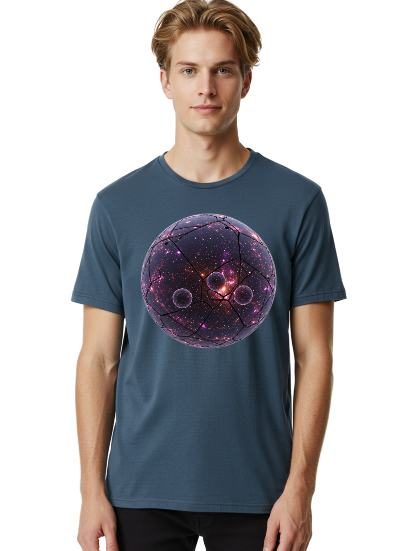 Galaxy-Sphere Men'S Graphic Tee, 100% Cotton, Comfortable Casual Summer Wear, Machine Washable, Vintage Camera, Old Camera, Antique Camera, Black Camera, Classic Photography, Photography Equipment, Nostalgic Device, Film Camera, Camera Art Bam471