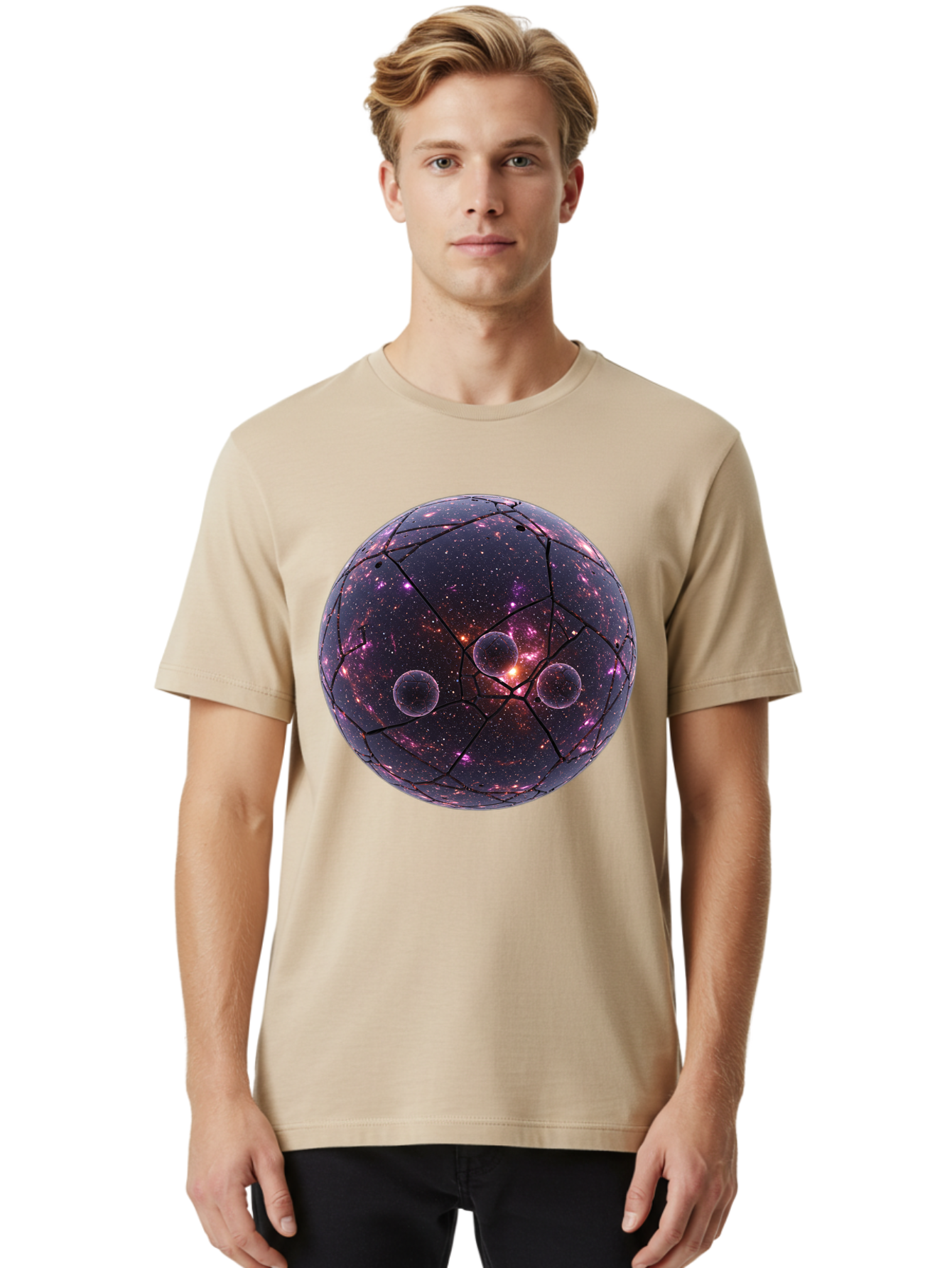 Galaxy-Sphere Men'S Graphic Tee, 100% Cotton, Comfortable Casual Summer Wear, Machine Washable, Vintage Camera, Old Camera, Antique Camera, Black Camera, Classic Photography, Photography Equipment, Nostalgic Device, Film Camera, Camera Art Bam471