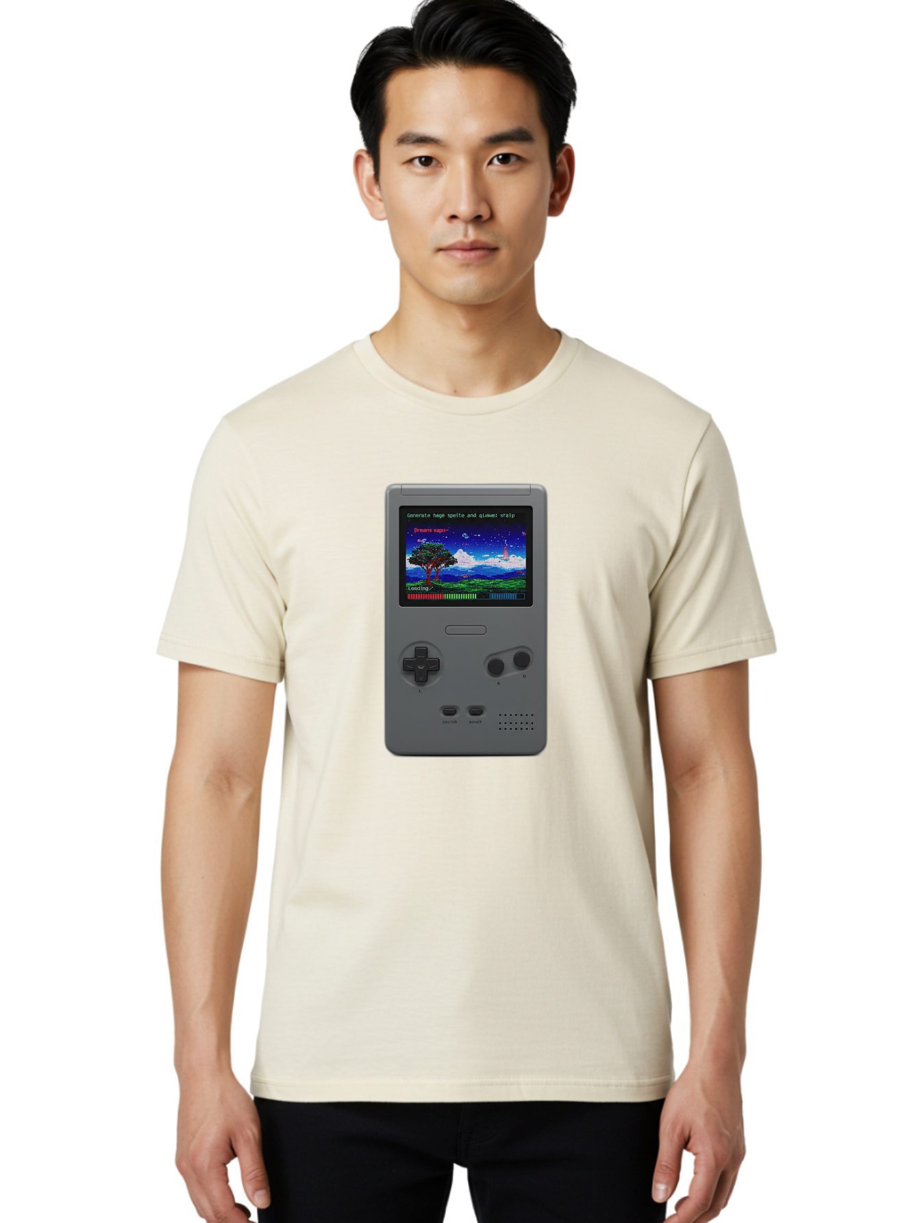 Game-Boy Men'S Graphic Tee, 100% Cotton, Comfortable Casual Summer Wear, Machine Washable, Vintage Camera, Old Camera, Antique Camera, Black Camera, Classic Photography, Photography Equipment, Nostalgic Device, Film Camera, Camera Art Bam472
