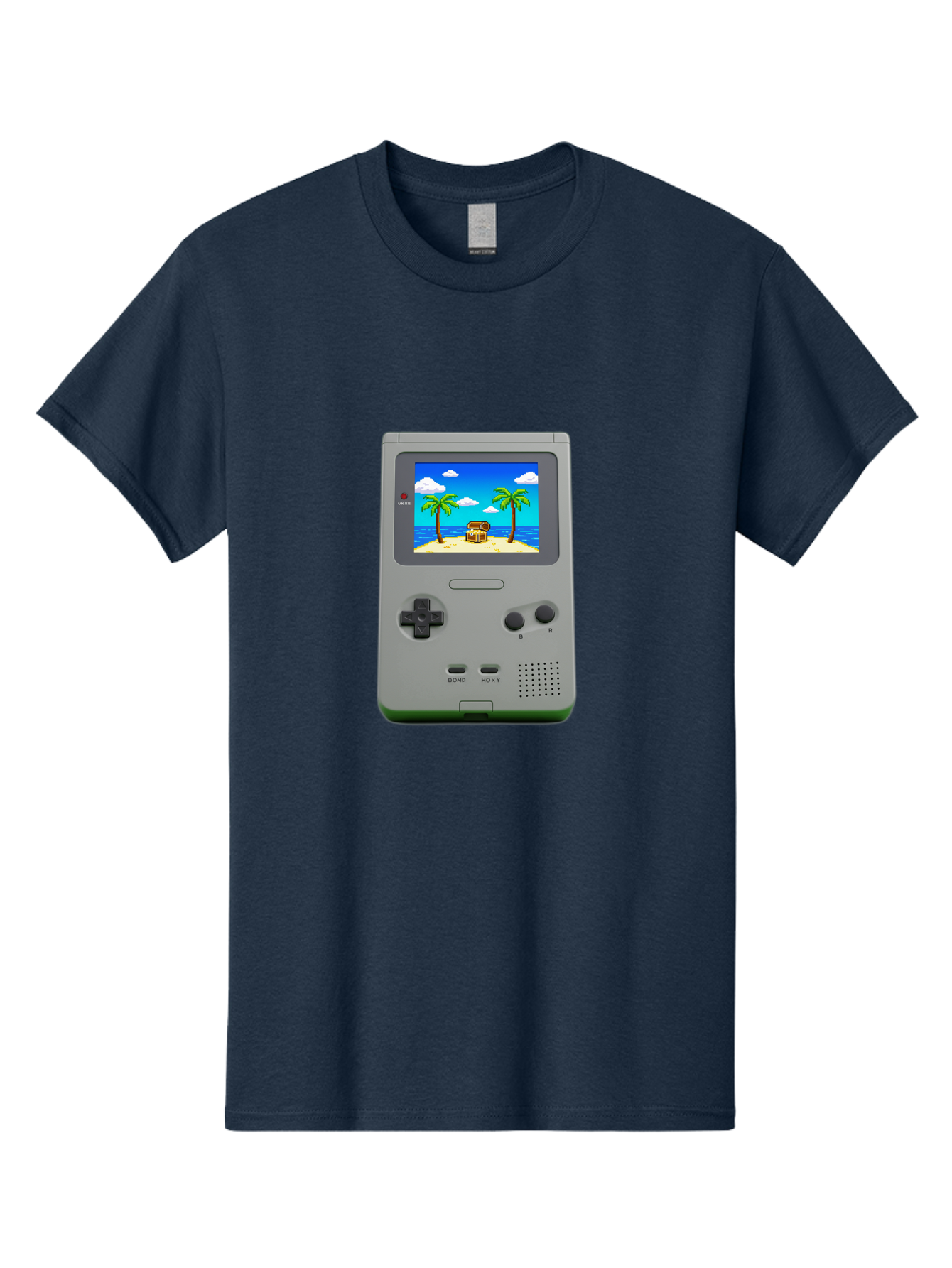 Gameboy-1 Men'S Graphic Tee, 100% Cotton, Comfortable Casual Summer Wear, Machine Washable, Vintage Camera, Old Camera, Antique Camera, Black Camera, Classic Photography, Photography Equipment, Nostalgic Device, Film Camera, Camera Art Bam474