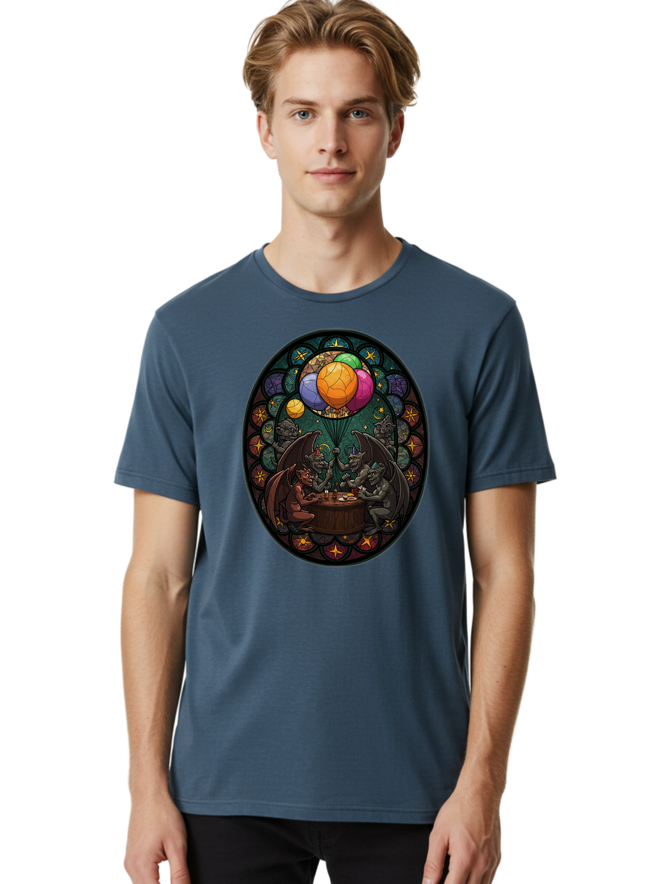 Gargoyles-Drinking Men'S Graphic Tee, 100% Cotton, Comfortable Casual Summer Wear, Machine Washable, Vintage Camera, Old Camera, Antique Camera, Black Camera, Classic Photography, Photography Equipment, Nostalgic Device, Film Camera, Bam478