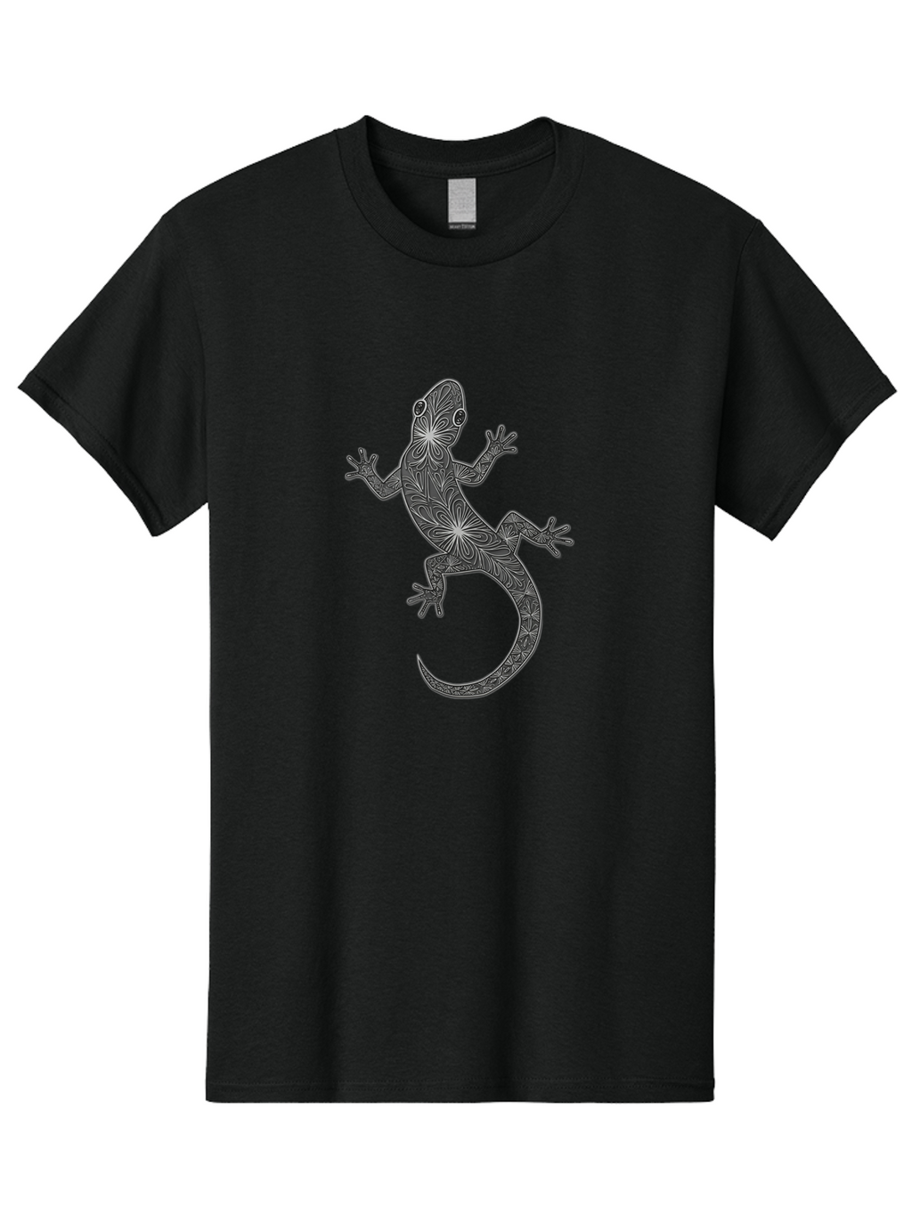 Gecko-Illustration Men'S Graphic Tee, 100% Cotton, Comfortable Casual Summer Wear, Machine Washable, Vintage Camera, Old Camera, Antique Camera, Black Camera, Classic Photography, Photography Equipment, Nostalgic Device, Film Camera, Bam480
