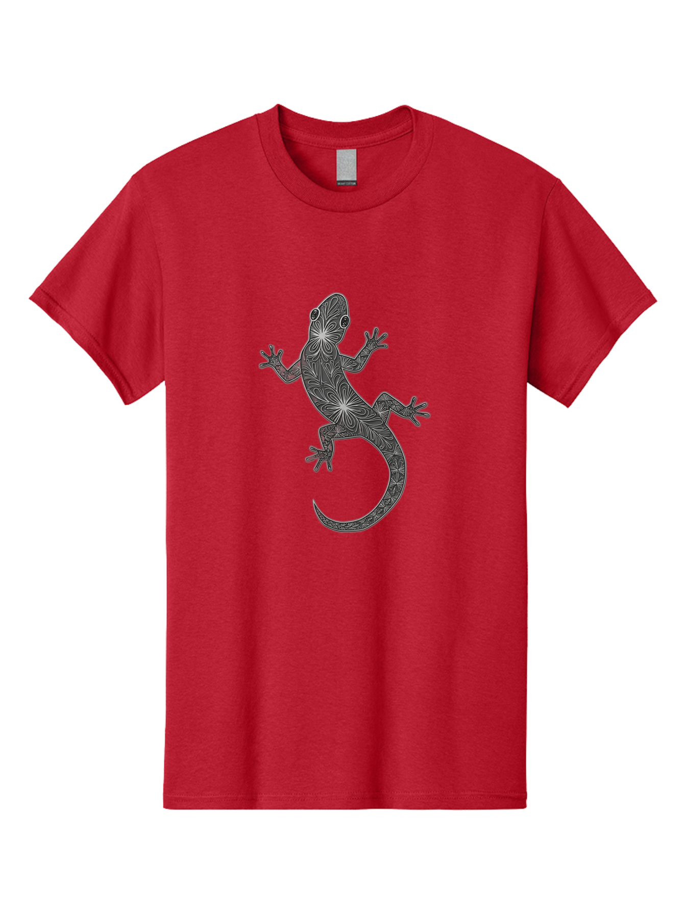 Gecko-Illustration Men'S Graphic Tee, 100% Cotton, Comfortable Casual Summer Wear, Machine Washable, Vintage Camera, Old Camera, Antique Camera, Black Camera, Classic Photography, Photography Equipment, Nostalgic Device, Film Camera, Bam480