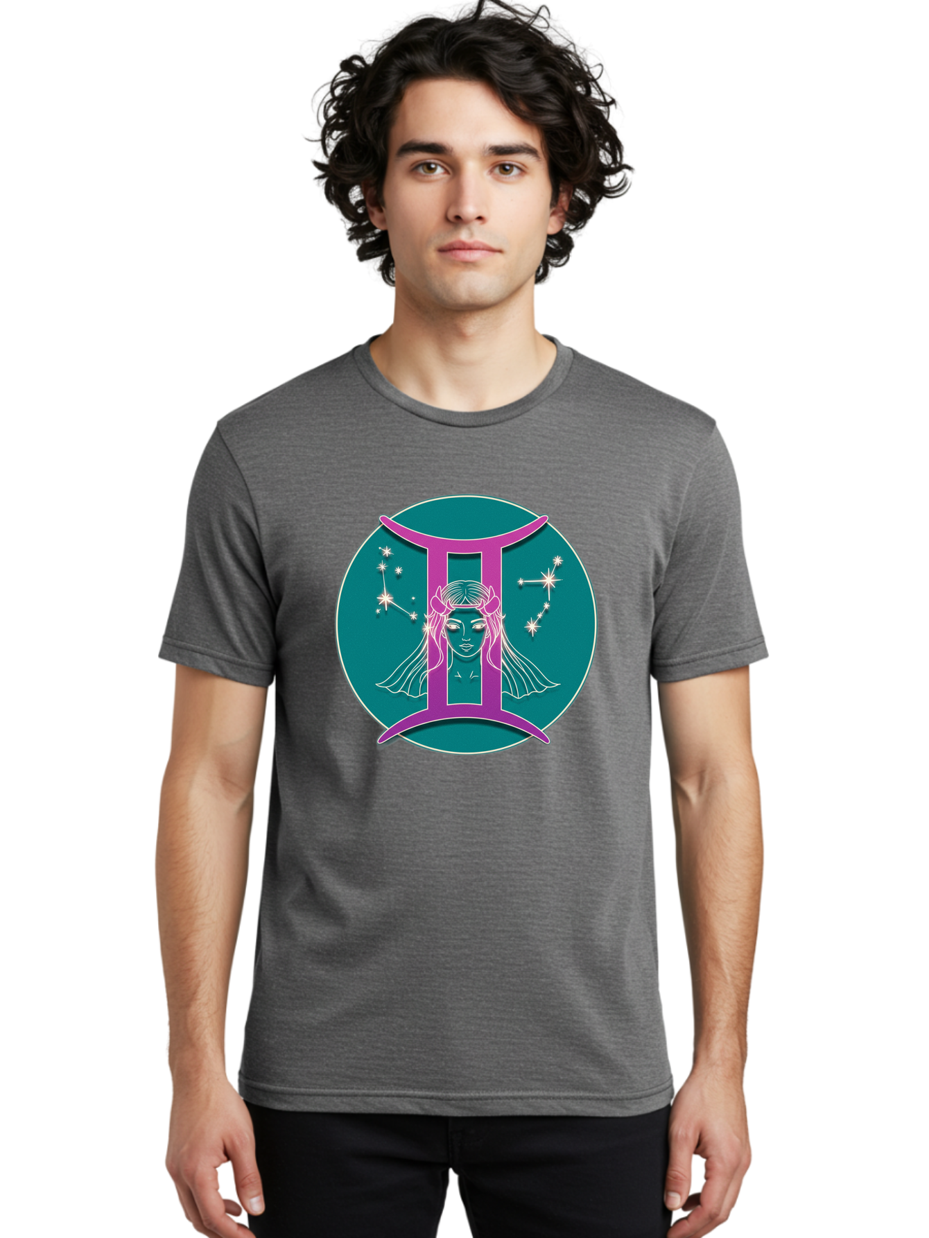 Gemini-Zodiac-Sign-1 Men'S Graphic Tee, 100% Cotton, Comfortable Casual Summer Wear, Machine Washable, Vintage Camera, Old Camera, Antique Camera, Black Camera, Classic Photography, Photography Equipment, Nostalgic Device, Film Camera, Bam485