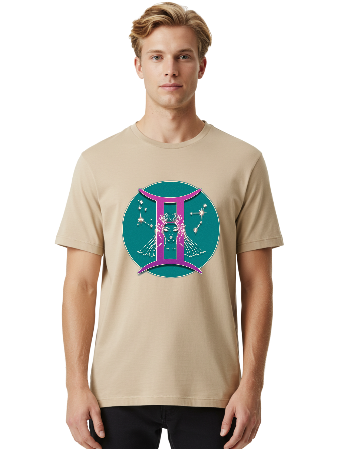 Gemini-Zodiac-Sign-1 Men'S Graphic Tee, 100% Cotton, Comfortable Casual Summer Wear, Machine Washable, Vintage Camera, Old Camera, Antique Camera, Black Camera, Classic Photography, Photography Equipment, Nostalgic Device, Film Camera, Bam485