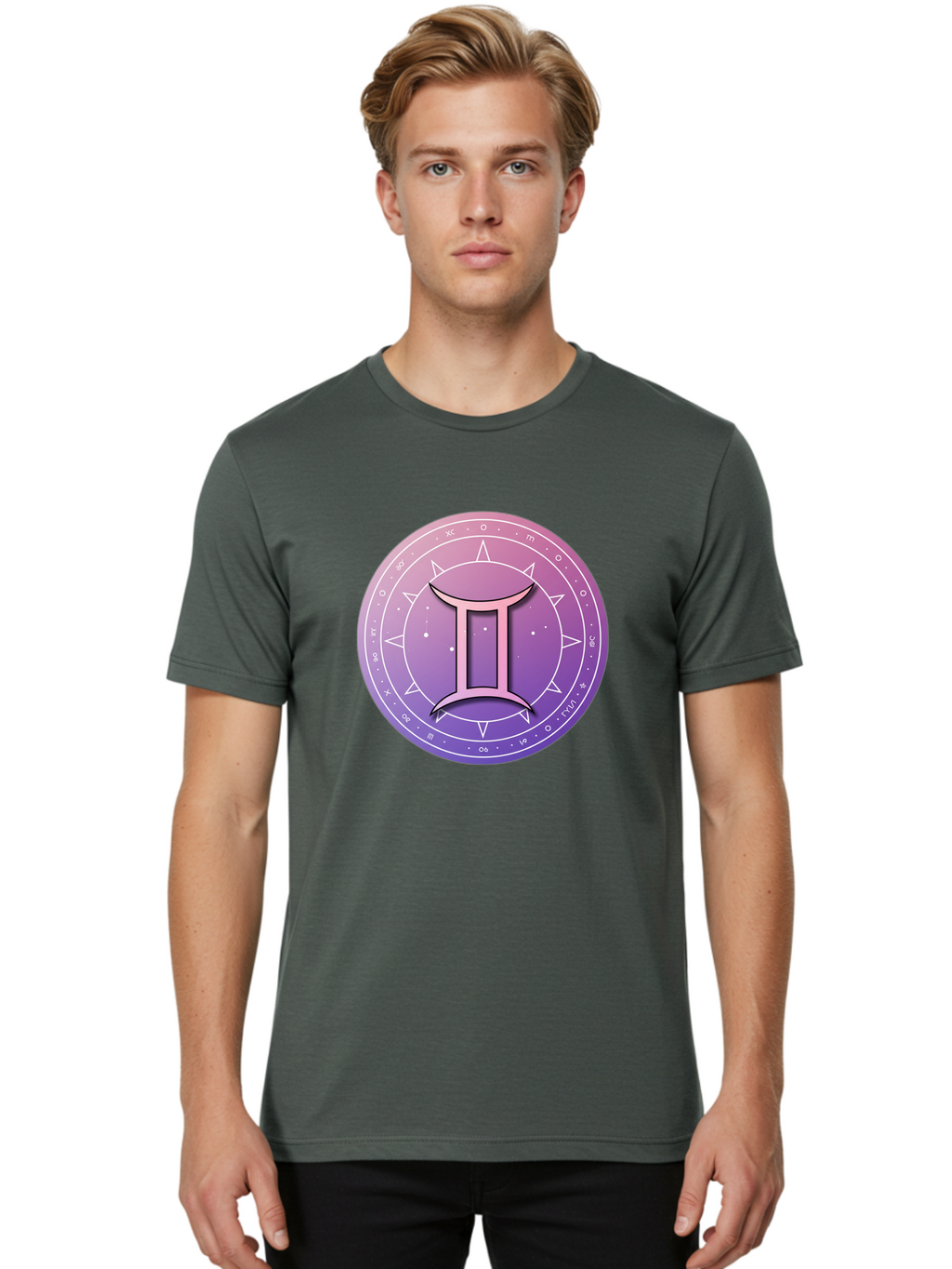Gemini-Zodiac-Symbol Men'S Graphic Tee, 100% Cotton, Comfortable Casual Summer Wear, Machine Washable, Vintage Camera, Old Camera, Antique Camera, Black Camera, Classic Photography, Photography Equipment, Nostalgic Device, Film Camera, Bam487