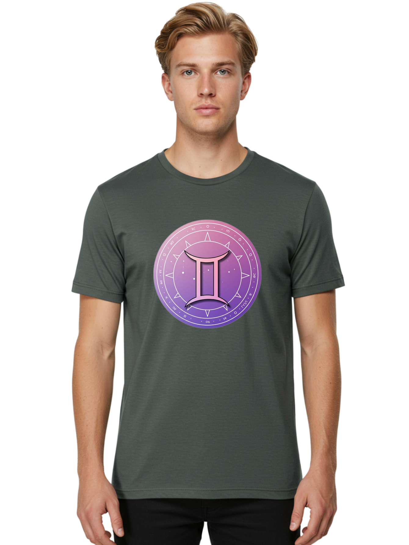 Gemini-Zodiac-Symbol Men'S Graphic Tee, 100% Cotton, Comfortable Casual Summer Wear, Machine Washable, Vintage Camera, Old Camera, Antique Camera, Black Camera, Classic Photography, Photography Equipment, Nostalgic Device, Film Camera, Bam487