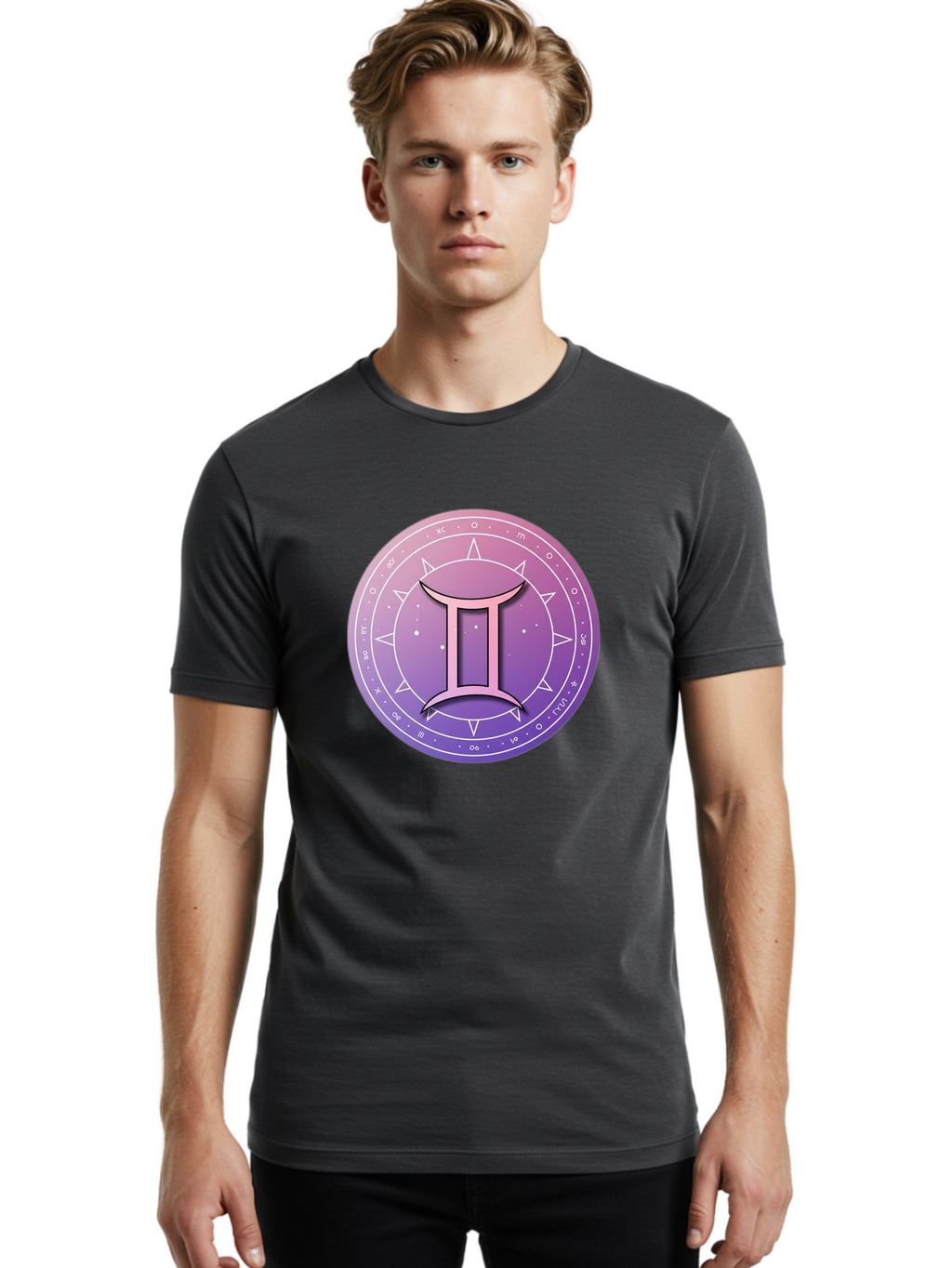 Gemini-Zodiac-Symbol Men'S Graphic Tee, 100% Cotton, Comfortable Casual Summer Wear, Machine Washable, Vintage Camera, Old Camera, Antique Camera, Black Camera, Classic Photography, Photography Equipment, Nostalgic Device, Film Camera, Bam487