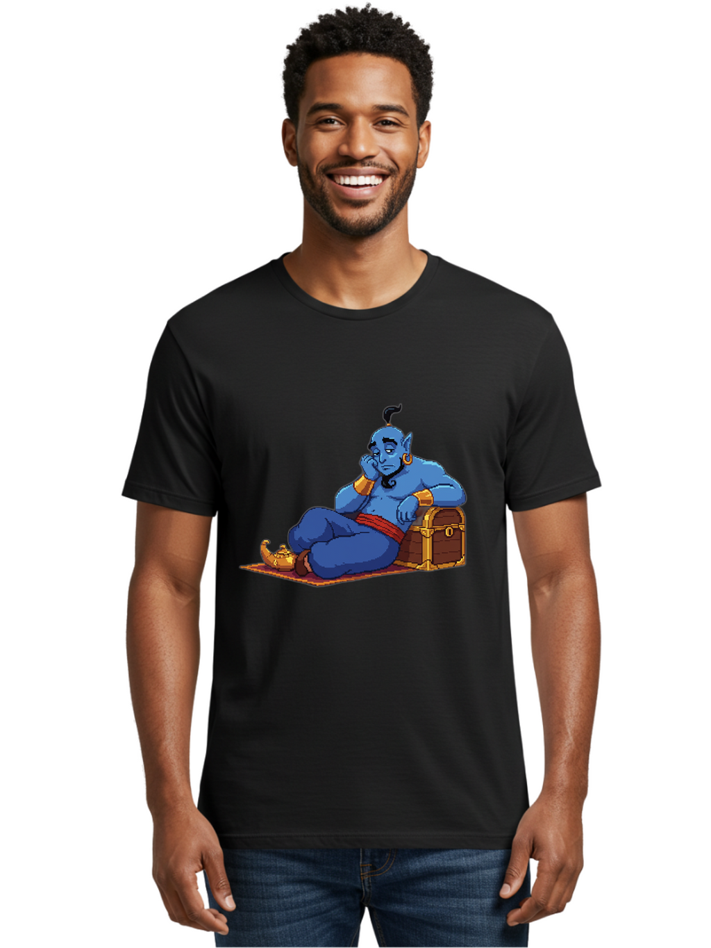 Genie-1 Men'S Graphic Tee, 100% Cotton, Comfortable Casual Summer Wear, Machine Washable, Vintage Camera, Old Camera, Antique Camera, Black Camera, Classic Photography, Photography Equipment, Nostalgic Device, Film Camera, Camera Art Bam489