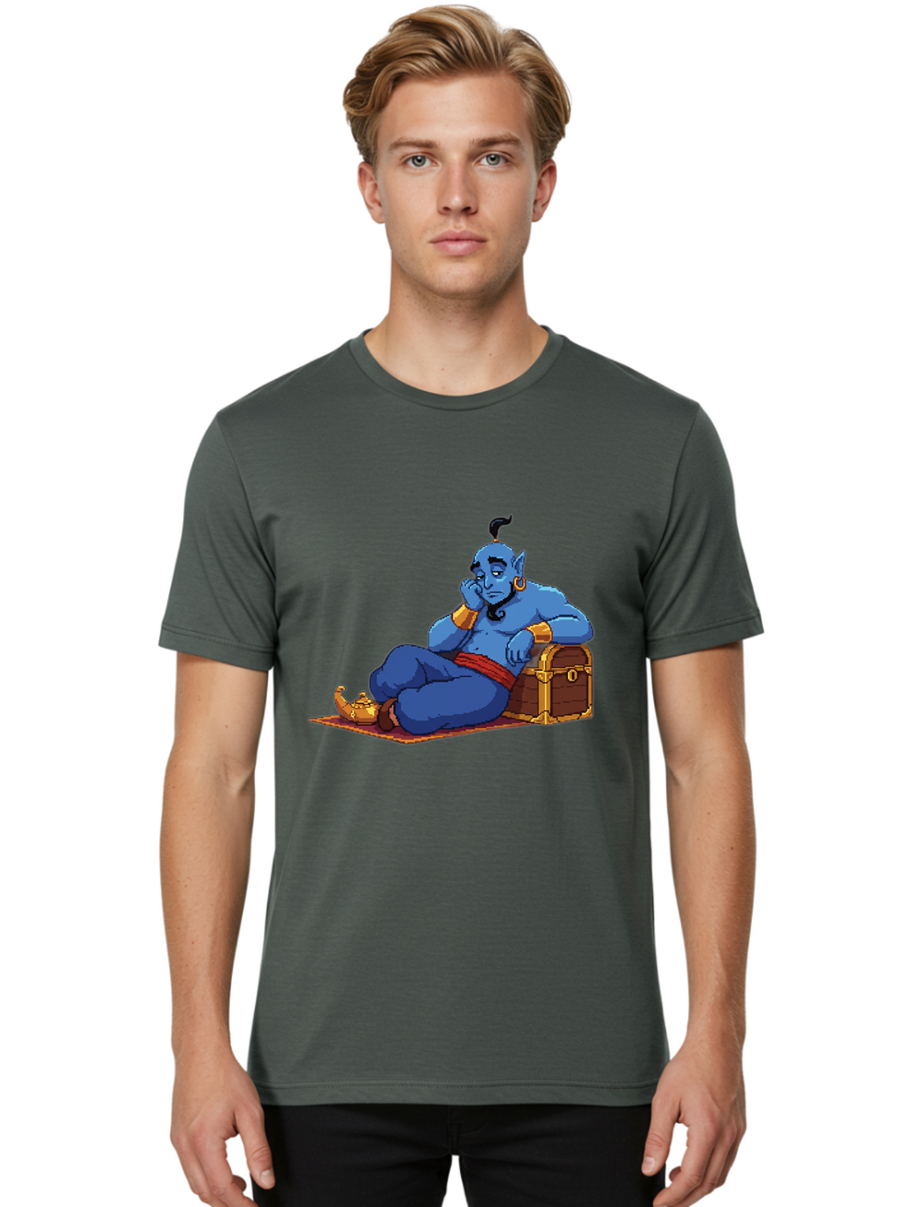Genie-1 Men'S Graphic Tee, 100% Cotton, Comfortable Casual Summer Wear, Machine Washable, Vintage Camera, Old Camera, Antique Camera, Black Camera, Classic Photography, Photography Equipment, Nostalgic Device, Film Camera, Camera Art Bam489