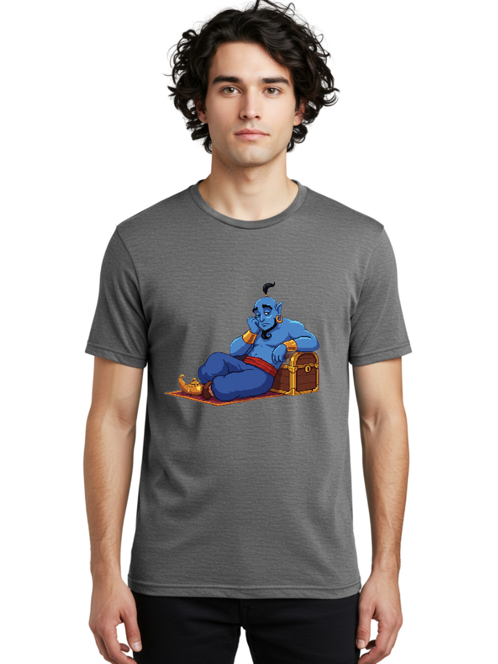 Genie-1 Men'S Graphic Tee, 100% Cotton, Comfortable Casual Summer Wear, Machine Washable, Vintage Camera, Old Camera, Antique Camera, Black Camera, Classic Photography, Photography Equipment, Nostalgic Device, Film Camera, Camera Art Bam489