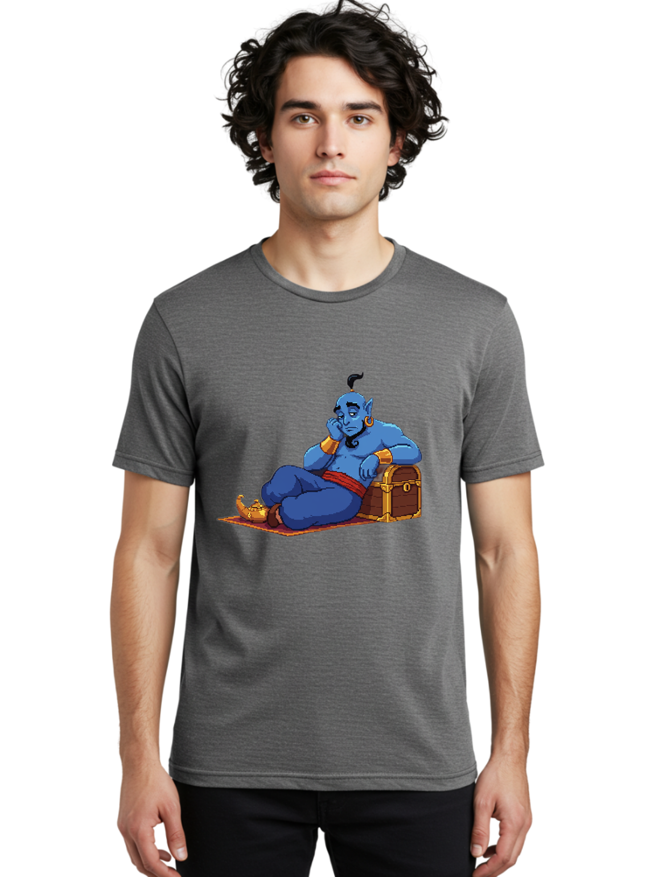 Genie-1 Men'S Graphic Tee, 100% Cotton, Comfortable Casual Summer Wear, Machine Washable, Vintage Camera, Old Camera, Antique Camera, Black Camera, Classic Photography, Photography Equipment, Nostalgic Device, Film Camera, Camera Art Bam489