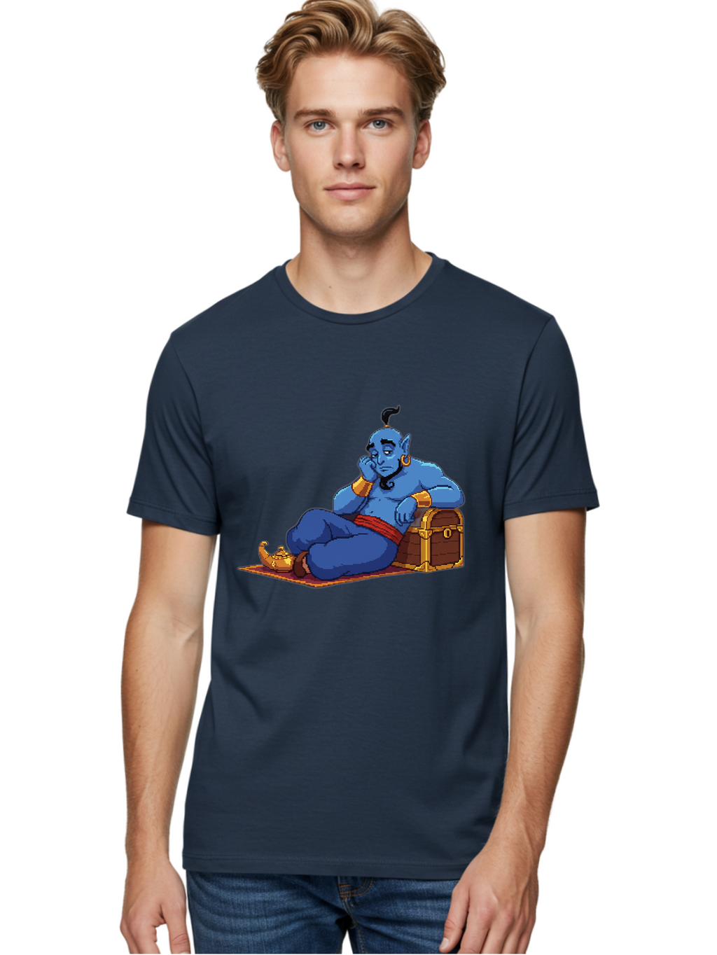 Genie-1 Men'S Graphic Tee, 100% Cotton, Comfortable Casual Summer Wear, Machine Washable, Vintage Camera, Old Camera, Antique Camera, Black Camera, Classic Photography, Photography Equipment, Nostalgic Device, Film Camera, Camera Art Bam489