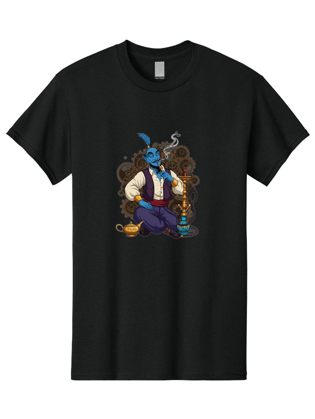 Genie-Relaxing-1 Men'S Graphic Tee, 100% Cotton, Comfortable Casual Summer Wear, Machine Washable, Vintage Camera, Old Camera, Antique Camera, Black Camera, Classic Photography, Photography Equipment, Nostalgic Device, Film Camera, Camera Art Bam493