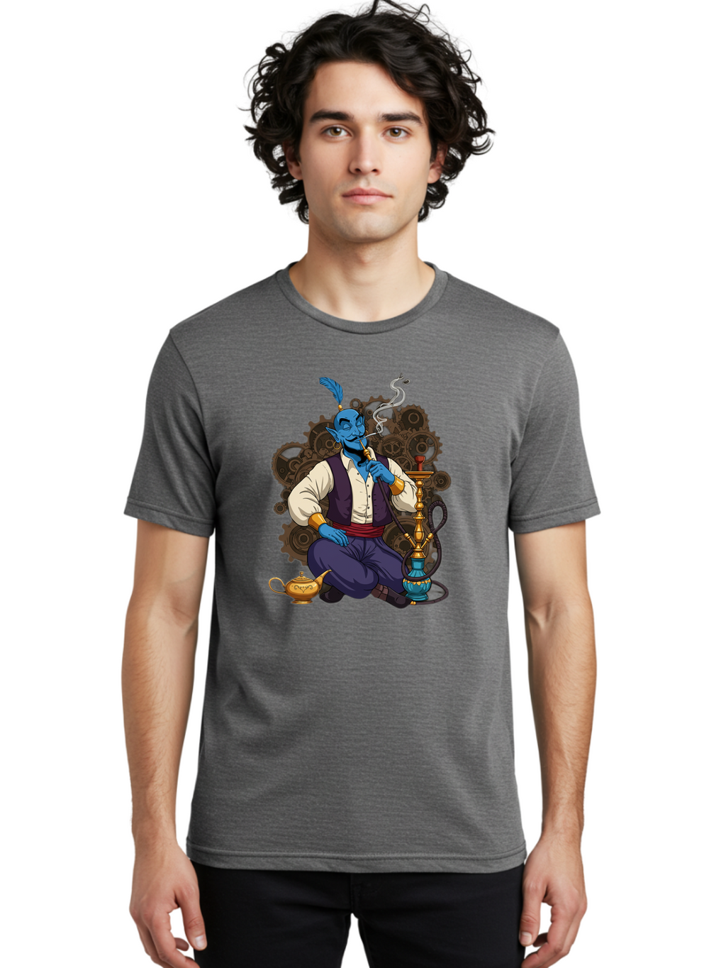 Genie-Relaxing-1 Men'S Graphic Tee, 100% Cotton, Comfortable Casual Summer Wear, Machine Washable, Vintage Camera, Old Camera, Antique Camera, Black Camera, Classic Photography, Photography Equipment, Nostalgic Device, Film Camera, Camera Art Bam493