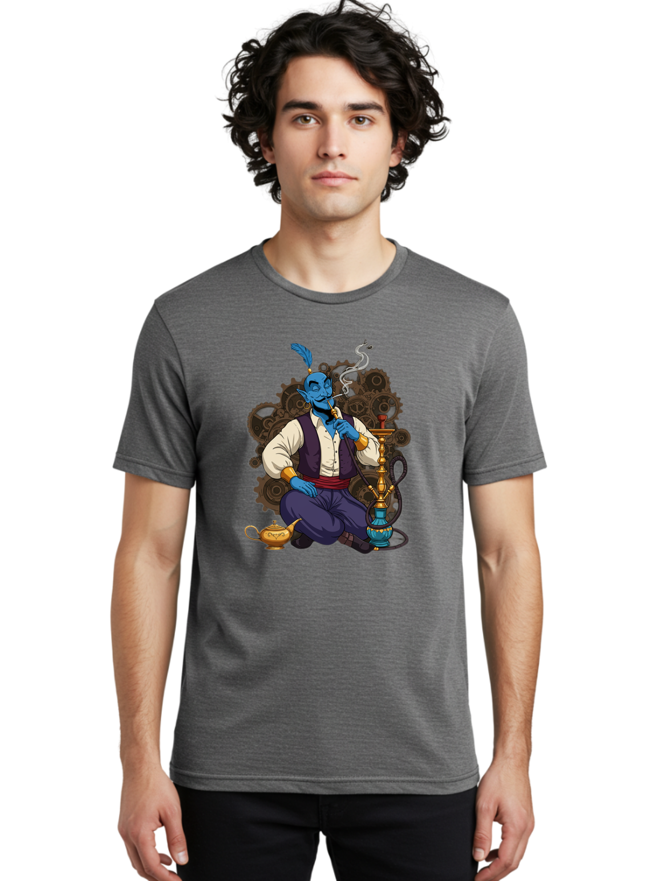 Genie-Relaxing-1 Men'S Graphic Tee, 100% Cotton, Comfortable Casual Summer Wear, Machine Washable, Vintage Camera, Old Camera, Antique Camera, Black Camera, Classic Photography, Photography Equipment, Nostalgic Device, Film Camera, Camera Art Bam493