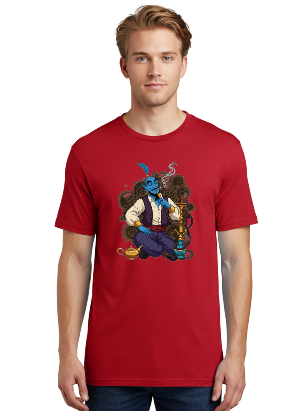 Genie-Relaxing-1 Men'S Graphic Tee, 100% Cotton, Comfortable Casual Summer Wear, Machine Washable, Vintage Camera, Old Camera, Antique Camera, Black Camera, Classic Photography, Photography Equipment, Nostalgic Device, Film Camera, Camera Art Bam493