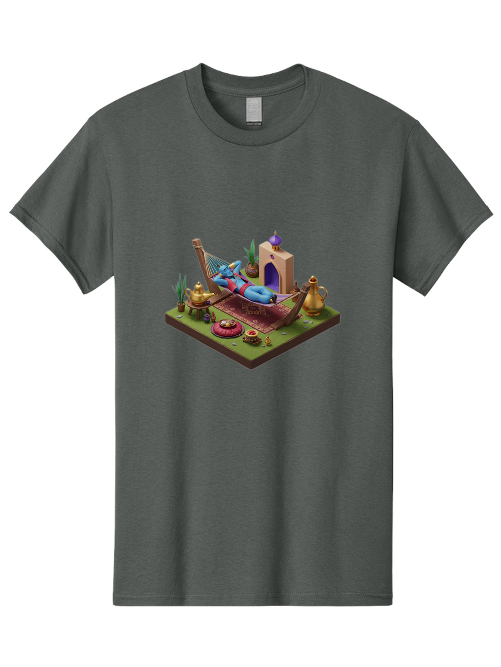 Genie-Relaxing Men'S Graphic Tee, 100% Cotton, Comfortable Casual Summer Wear, Machine Washable, Vintage Camera, Old Camera, Antique Camera, Black Camera, Classic Photography, Photography Equipment, Nostalgic Device, Film Camera, Camera Art Bam494
