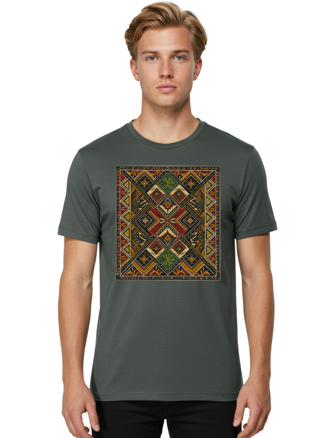 Geometric-Pattern Men'S Graphic Tee, 100% Cotton, Comfortable Casual Summer Wear, Machine Washable, Vintage Camera, Old Camera, Antique Camera, Black Camera, Classic Photography, Photography Equipment, Nostalgic Device, Film Camera, Camera Art Bam498