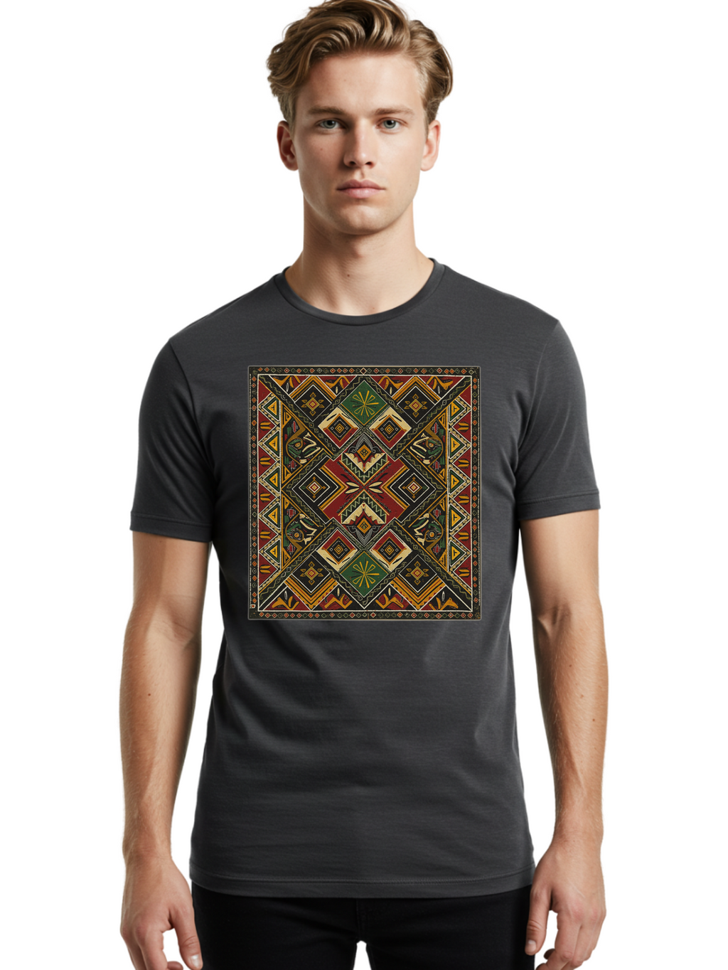 Geometric-Pattern Men'S Graphic Tee, 100% Cotton, Comfortable Casual Summer Wear, Machine Washable, Vintage Camera, Old Camera, Antique Camera, Black Camera, Classic Photography, Photography Equipment, Nostalgic Device, Film Camera, Camera Art Bam498