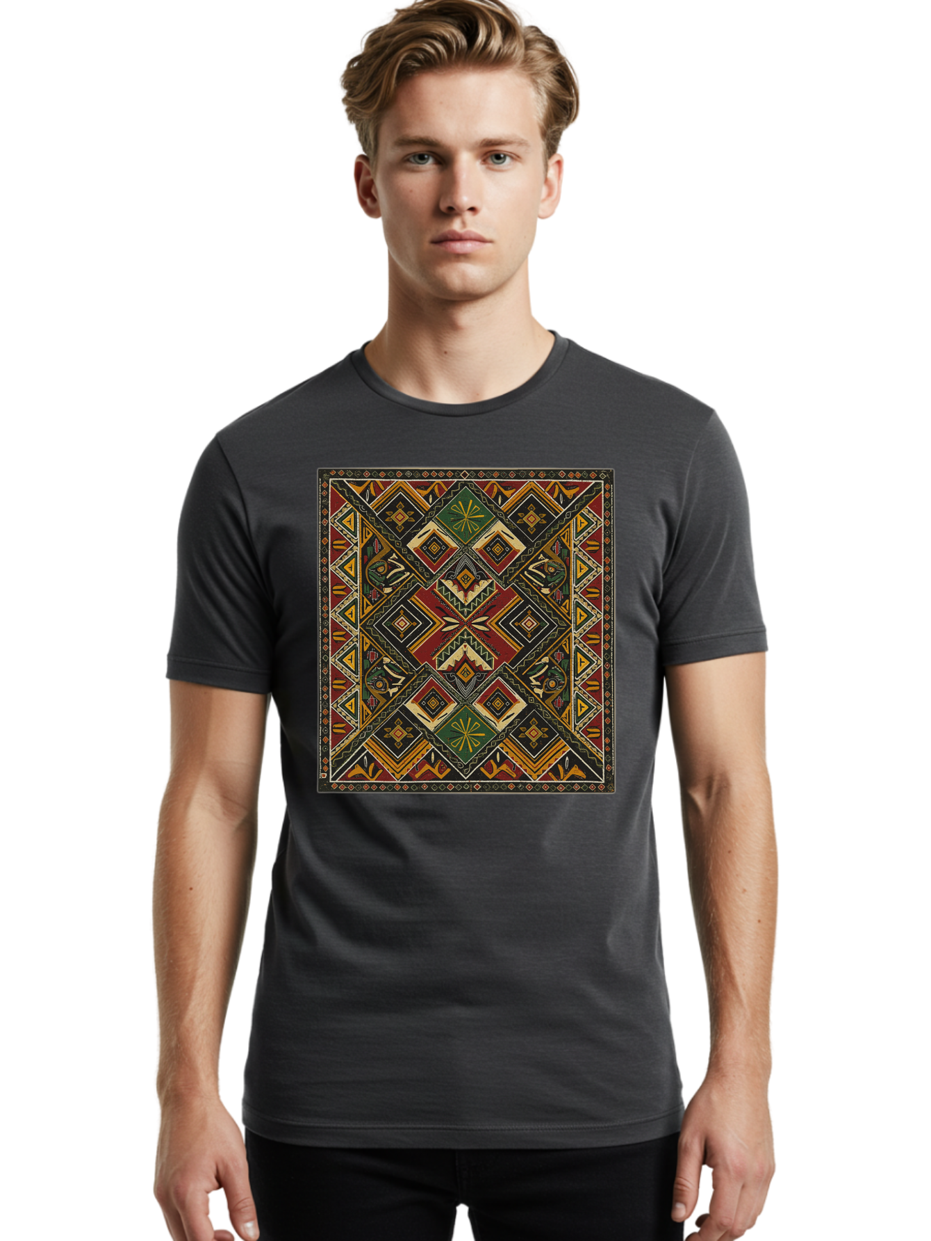 Geometric-Pattern Men'S Graphic Tee, 100% Cotton, Comfortable Casual Summer Wear, Machine Washable, Vintage Camera, Old Camera, Antique Camera, Black Camera, Classic Photography, Photography Equipment, Nostalgic Device, Film Camera, Camera Art Bam498