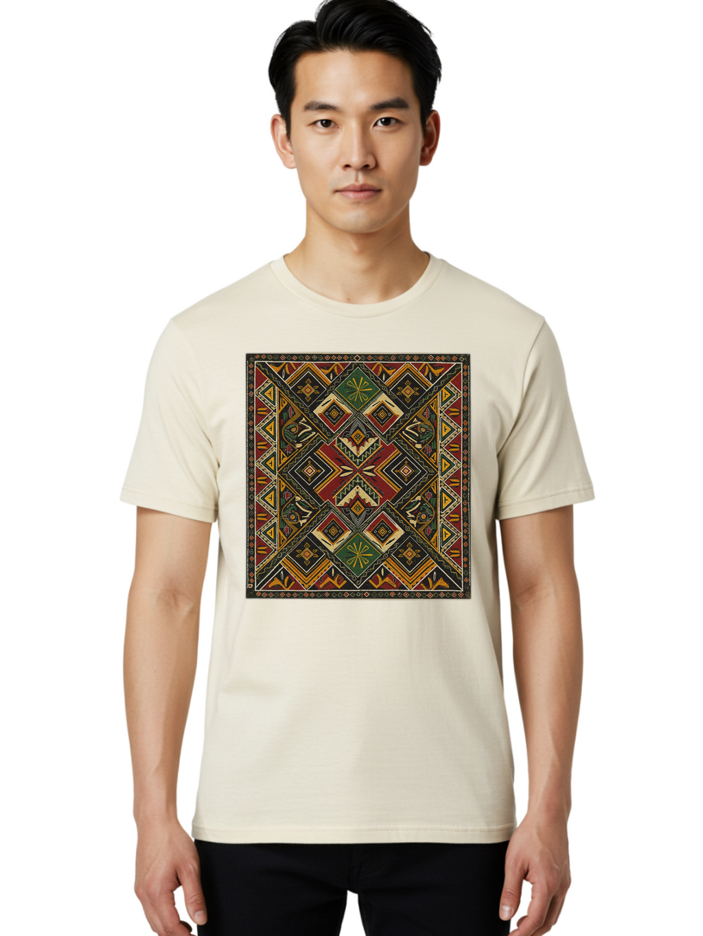 Geometric-Pattern Men'S Graphic Tee, 100% Cotton, Comfortable Casual Summer Wear, Machine Washable, Vintage Camera, Old Camera, Antique Camera, Black Camera, Classic Photography, Photography Equipment, Nostalgic Device, Film Camera, Camera Art Bam498
