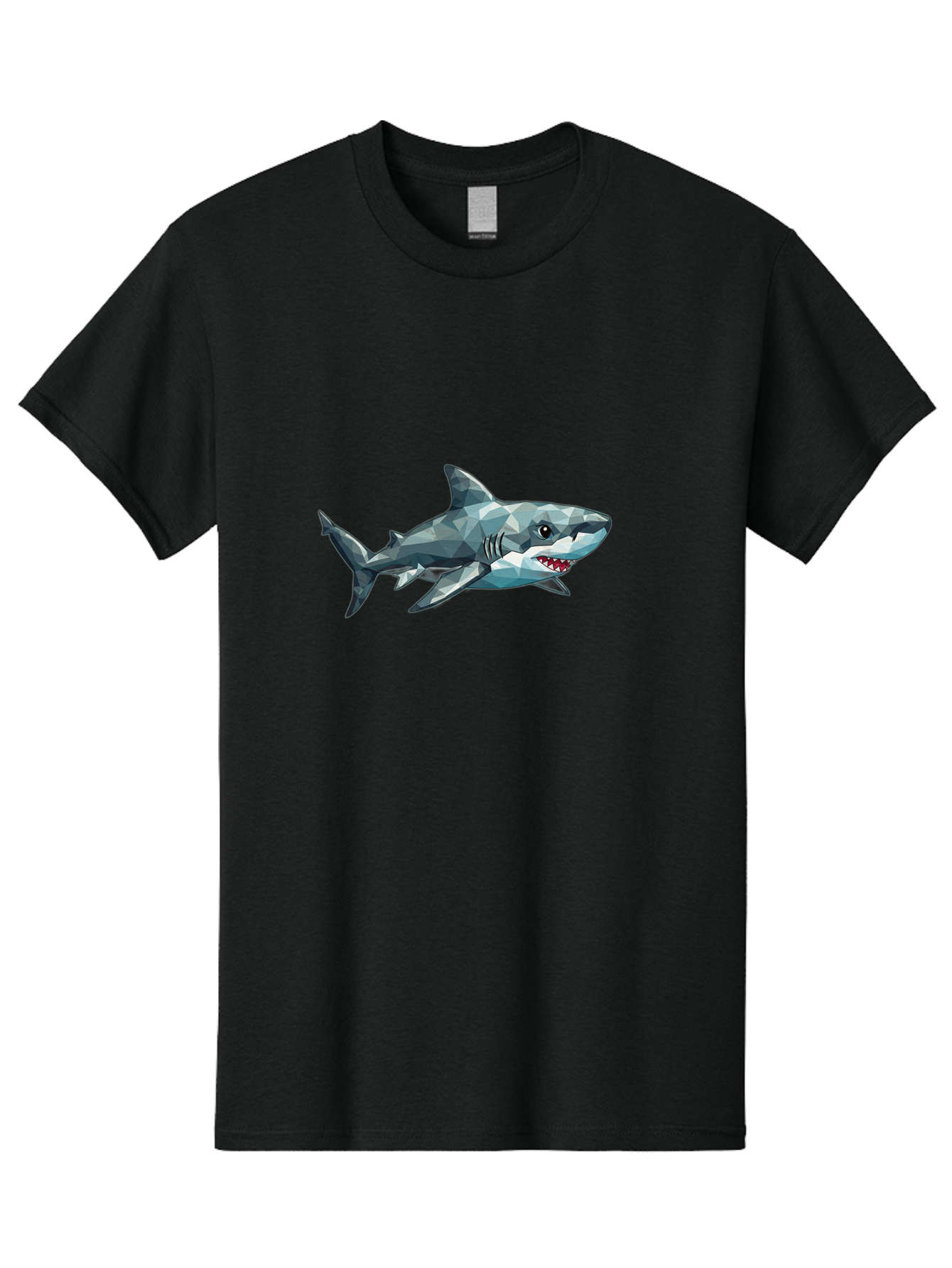 Geometric-Shark Men'S Graphic Tee, 100% Cotton, Comfortable Casual Summer Wear, Machine Washable, Vintage Camera, Old Camera, Antique Camera, Black Camera, Classic Photography, Photography Equipment, Nostalgic Device, Film Camera, Camera Art Bam501