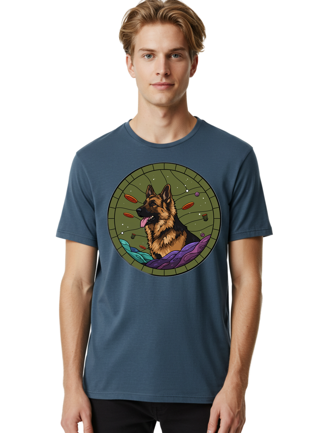 German-Shepherd Men'S Graphic Tee, 100% Cotton, Comfortable Casual Summer Wear, Machine Washable, Vintage Camera, Old Camera, Antique Camera, Black Camera, Classic Photography, Photography Equipment, Nostalgic Device, Film Camera, Camera Art Bam502