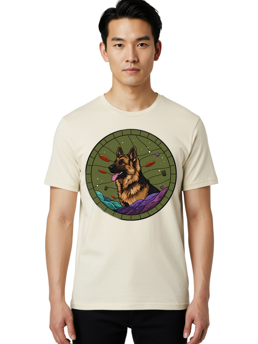 German-Shepherd Men'S Graphic Tee, 100% Cotton, Comfortable Casual Summer Wear, Machine Washable, Vintage Camera, Old Camera, Antique Camera, Black Camera, Classic Photography, Photography Equipment, Nostalgic Device, Film Camera, Camera Art Bam502