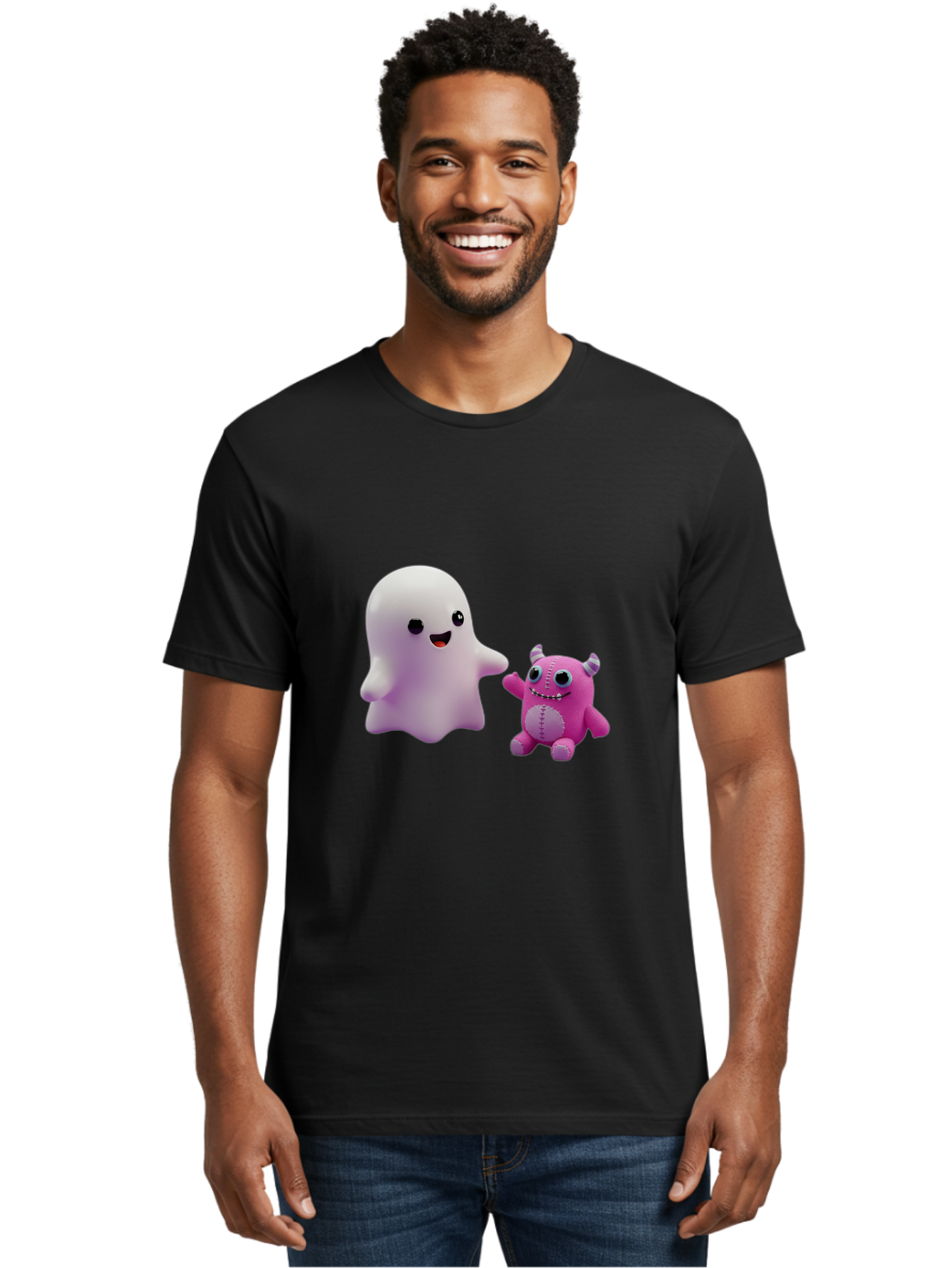 Ghost-And-Monster-Friends Men'S Graphic Tee, 100% Cotton, Comfortable Casual Summer Wear, Machine Washable, Vintage Camera, Old Camera, Antique Camera, Black Camera, Classic Photography, Photography Equipment, Nostalgic Device, Film Camera, Bam503