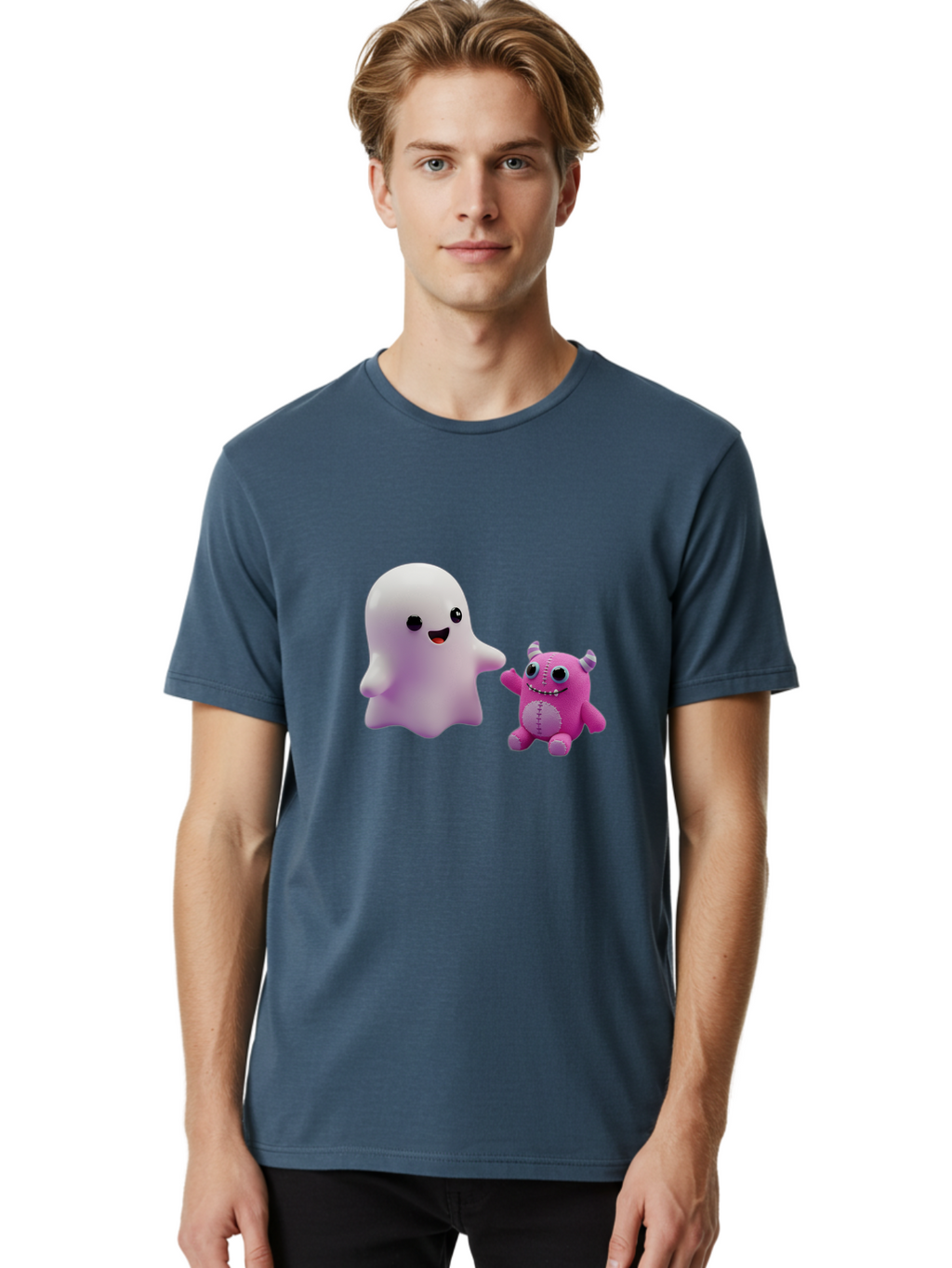 Ghost-And-Monster-Friends Men'S Graphic Tee, 100% Cotton, Comfortable Casual Summer Wear, Machine Washable, Vintage Camera, Old Camera, Antique Camera, Black Camera, Classic Photography, Photography Equipment, Nostalgic Device, Film Camera, Bam503