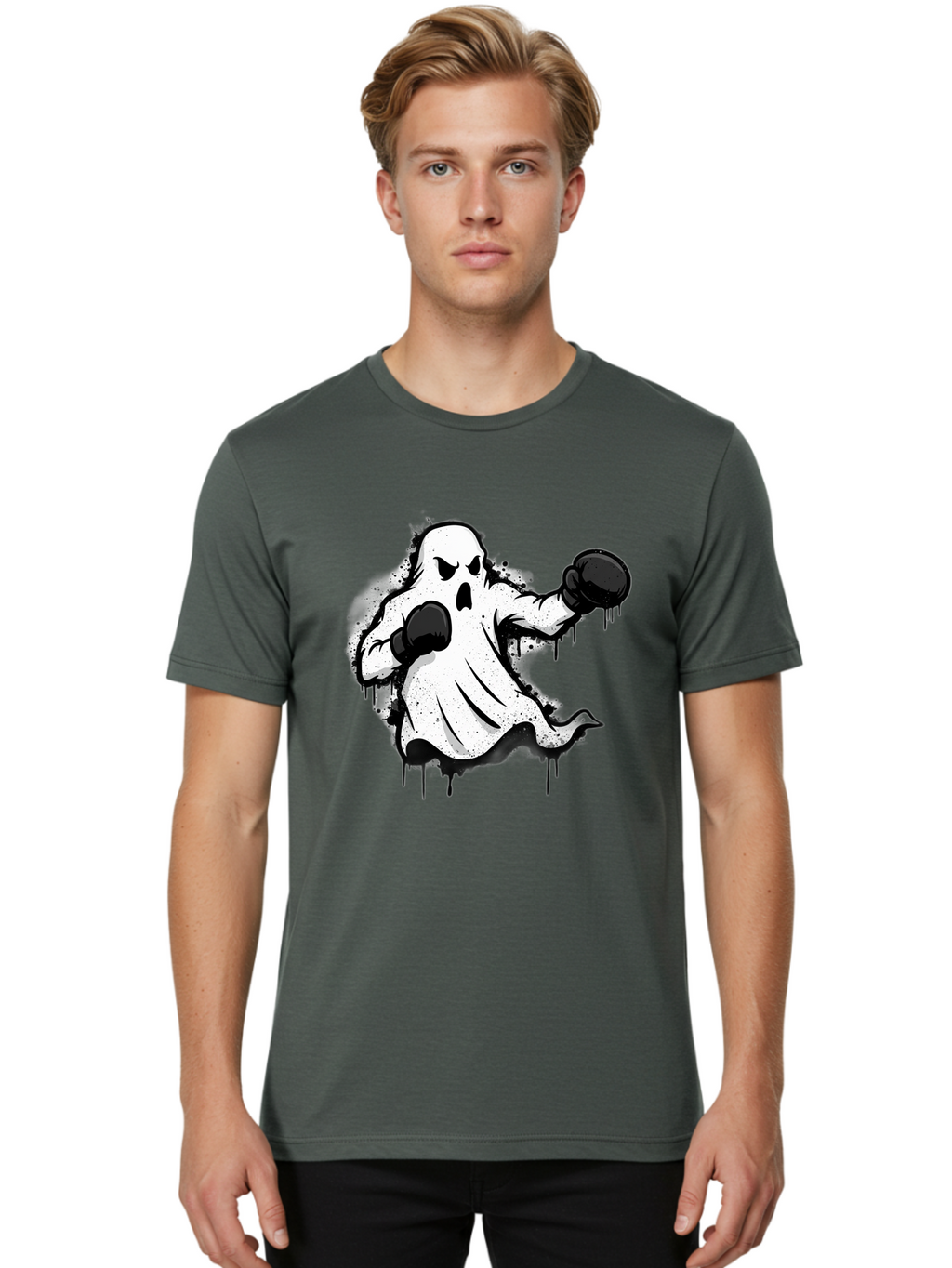Ghost-Boxer-1 Men'S Graphic Tee, 100% Cotton, Comfortable Casual Summer Wear, Machine Washable, Vintage Camera, Old Camera, Antique Camera, Black Camera, Classic Photography, Photography Equipment, Nostalgic Device, Film Camera, Camera Art Bam504
