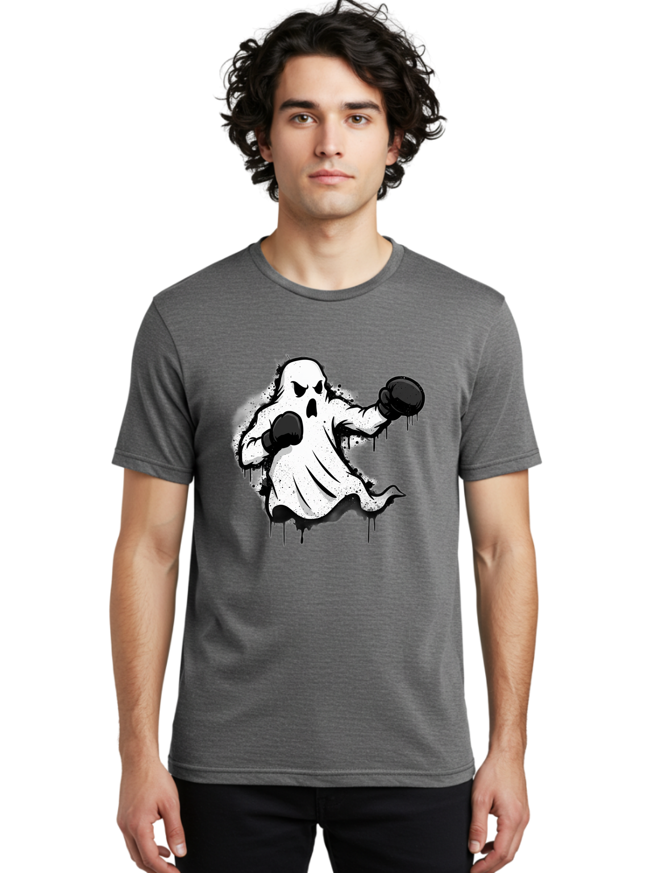 Ghost-Boxer-1 Men'S Graphic Tee, 100% Cotton, Comfortable Casual Summer Wear, Machine Washable, Vintage Camera, Old Camera, Antique Camera, Black Camera, Classic Photography, Photography Equipment, Nostalgic Device, Film Camera, Camera Art Bam504