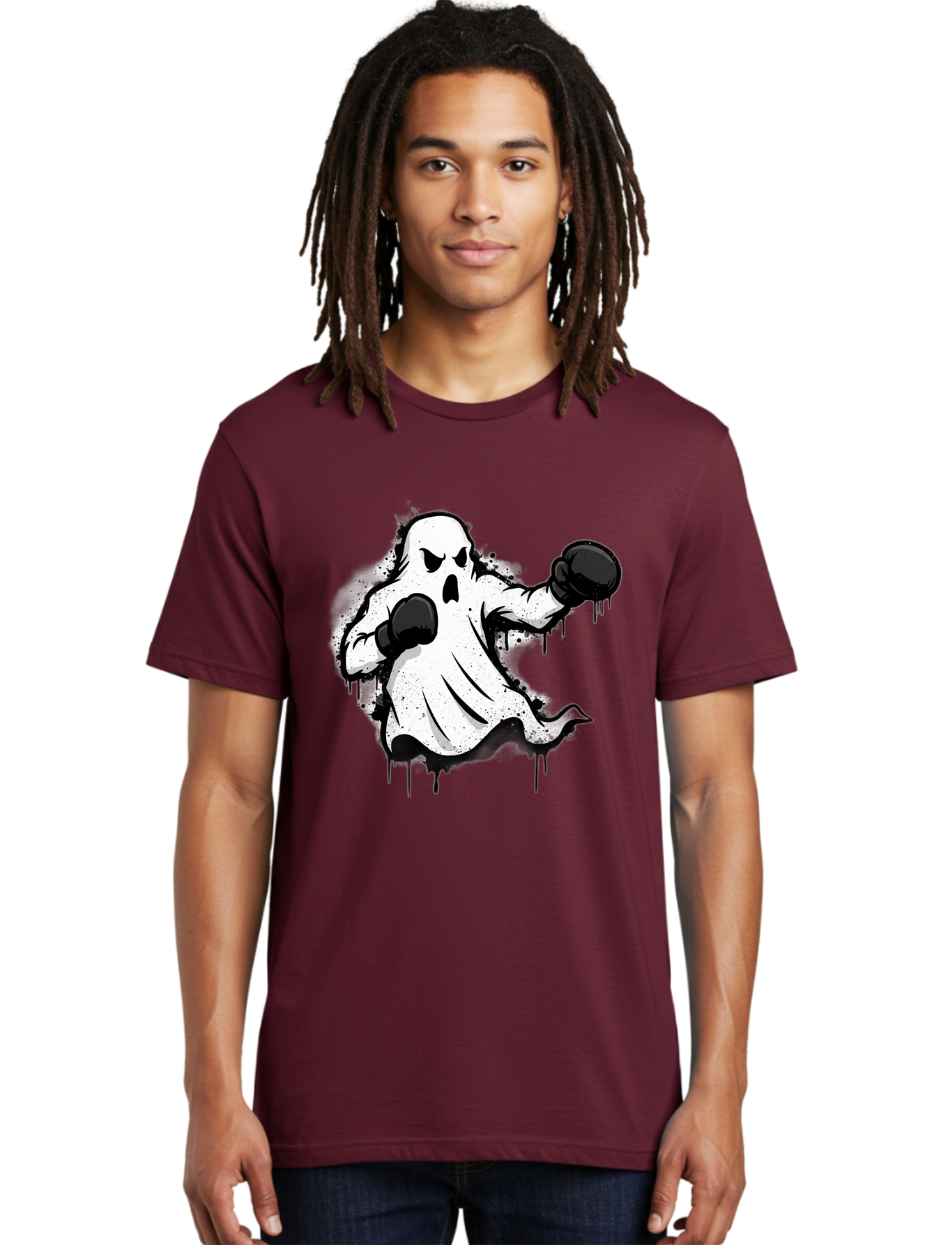 Ghost-Boxer-1 Men'S Graphic Tee, 100% Cotton, Comfortable Casual Summer Wear, Machine Washable, Vintage Camera, Old Camera, Antique Camera, Black Camera, Classic Photography, Photography Equipment, Nostalgic Device, Film Camera, Camera Art Bam504