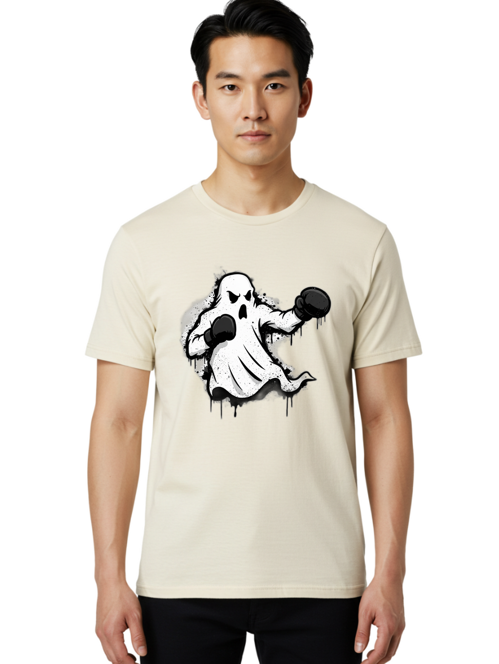 Ghost-Boxer-1 Men'S Graphic Tee, 100% Cotton, Comfortable Casual Summer Wear, Machine Washable, Vintage Camera, Old Camera, Antique Camera, Black Camera, Classic Photography, Photography Equipment, Nostalgic Device, Film Camera, Camera Art Bam504