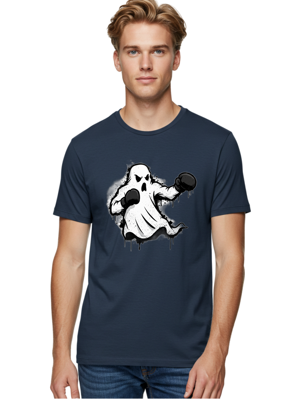 Ghost-Boxer-1 Men'S Graphic Tee, 100% Cotton, Comfortable Casual Summer Wear, Machine Washable, Vintage Camera, Old Camera, Antique Camera, Black Camera, Classic Photography, Photography Equipment, Nostalgic Device, Film Camera, Camera Art Bam504