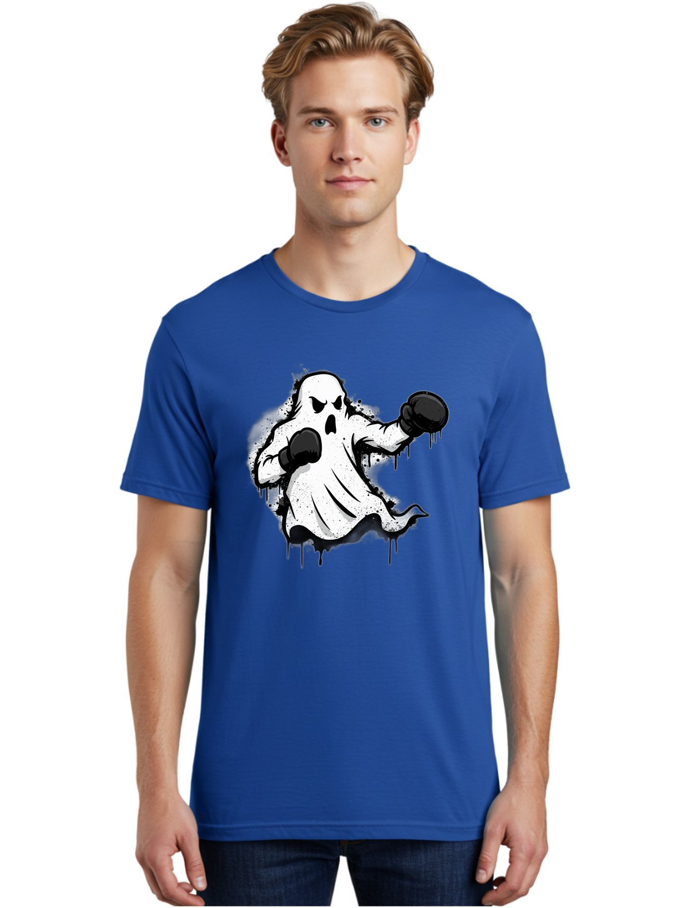 Ghost-Boxer-1 Men'S Graphic Tee, 100% Cotton, Comfortable Casual Summer Wear, Machine Washable, Vintage Camera, Old Camera, Antique Camera, Black Camera, Classic Photography, Photography Equipment, Nostalgic Device, Film Camera, Camera Art Bam504