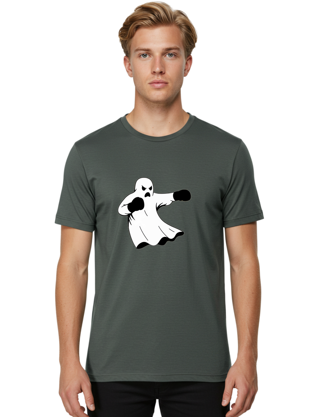 Ghost-Boxer-2 Men'S Graphic Tee, 100% Cotton, Comfortable Casual Summer Wear, Machine Washable, Vintage Camera, Old Camera, Antique Camera, Black Camera, Classic Photography, Photography Equipment, Nostalgic Device, Film Camera, Camera Art Bam505