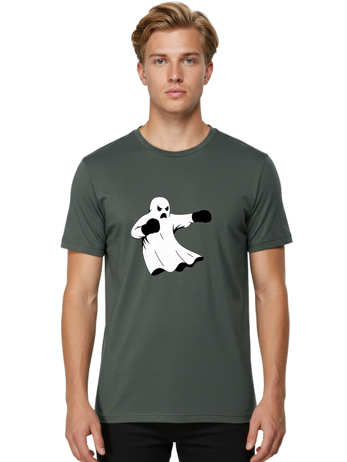 Ghost-Boxer-2 Men'S Graphic Tee, 100% Cotton, Comfortable Casual Summer Wear, Machine Washable, Vintage Camera, Old Camera, Antique Camera, Black Camera, Classic Photography, Photography Equipment, Nostalgic Device, Film Camera, Camera Art Bam505