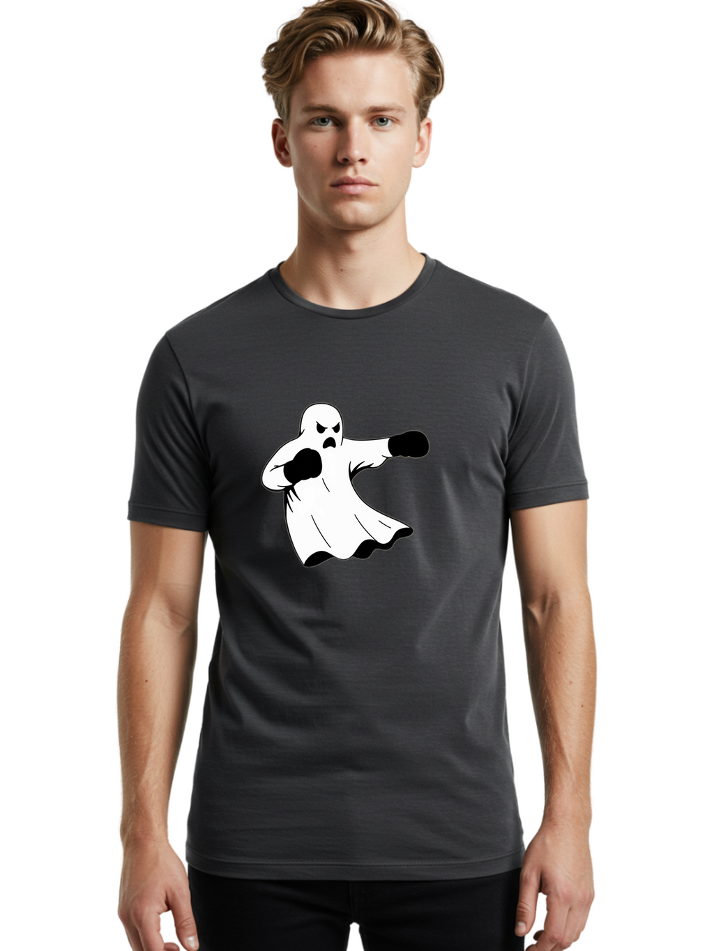 Ghost-Boxer-2 Men'S Graphic Tee, 100% Cotton, Comfortable Casual Summer Wear, Machine Washable, Vintage Camera, Old Camera, Antique Camera, Black Camera, Classic Photography, Photography Equipment, Nostalgic Device, Film Camera, Camera Art Bam505